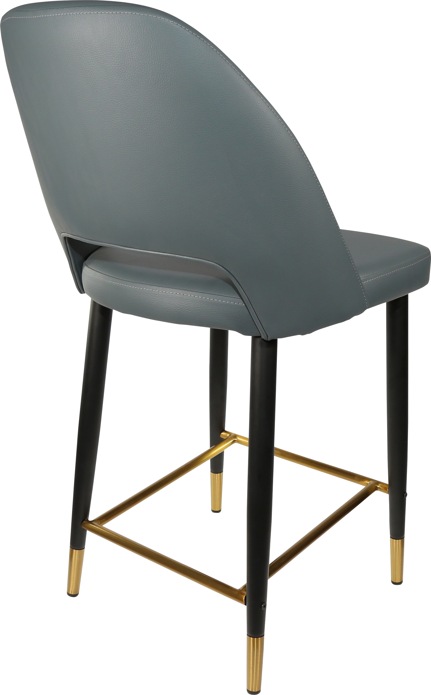 Durafurn Semifreddo Counter Stool - Black Metal 650h Legs