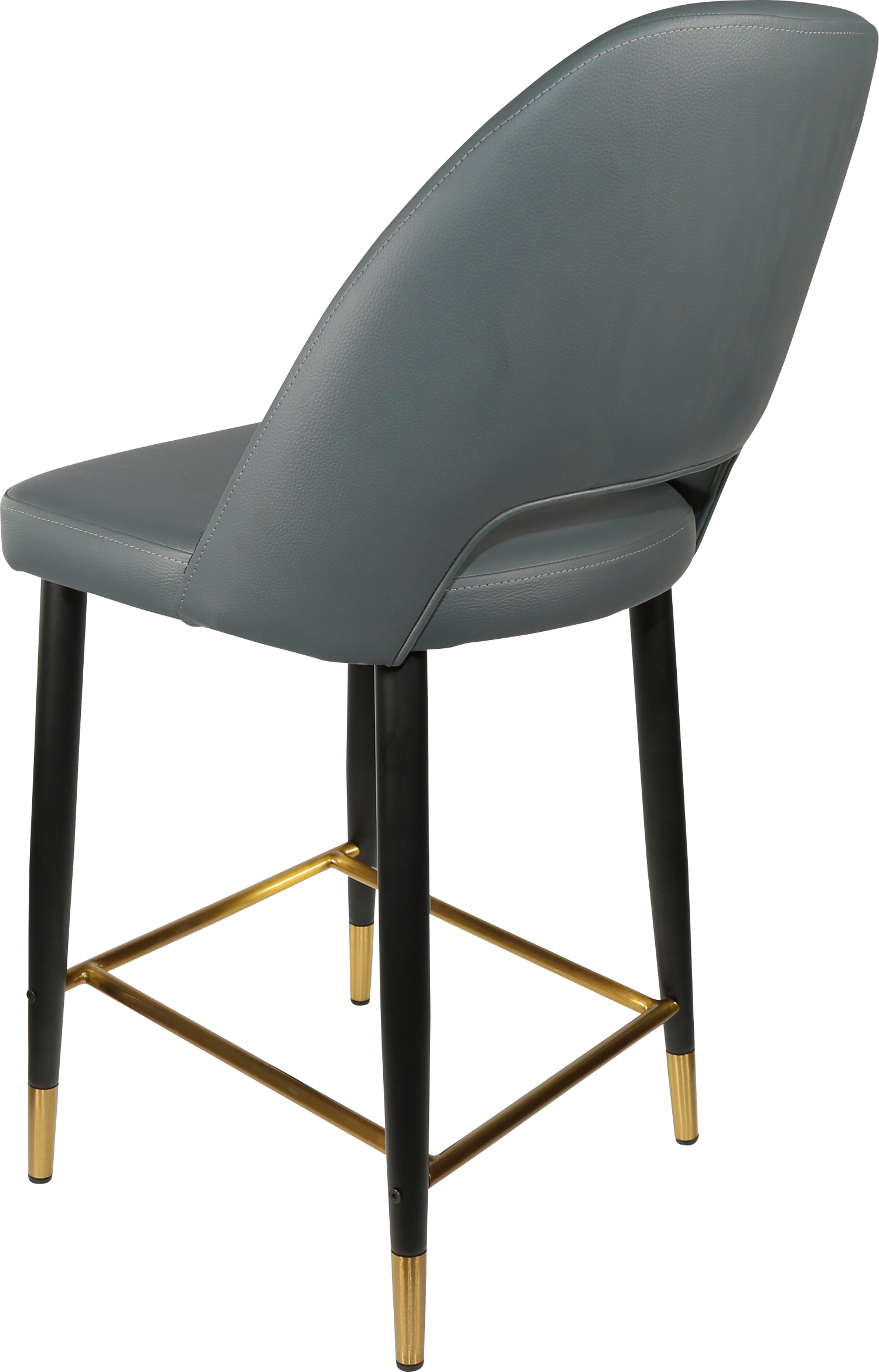 Durafurn Semifreddo Counter Stool - Black Metal 650h Legs