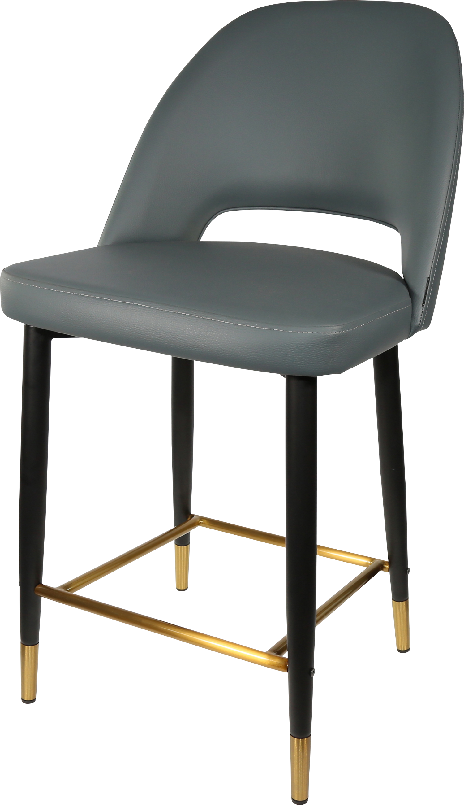Durafurn Semifreddo Counter Stool - Black Metal 650h Legs