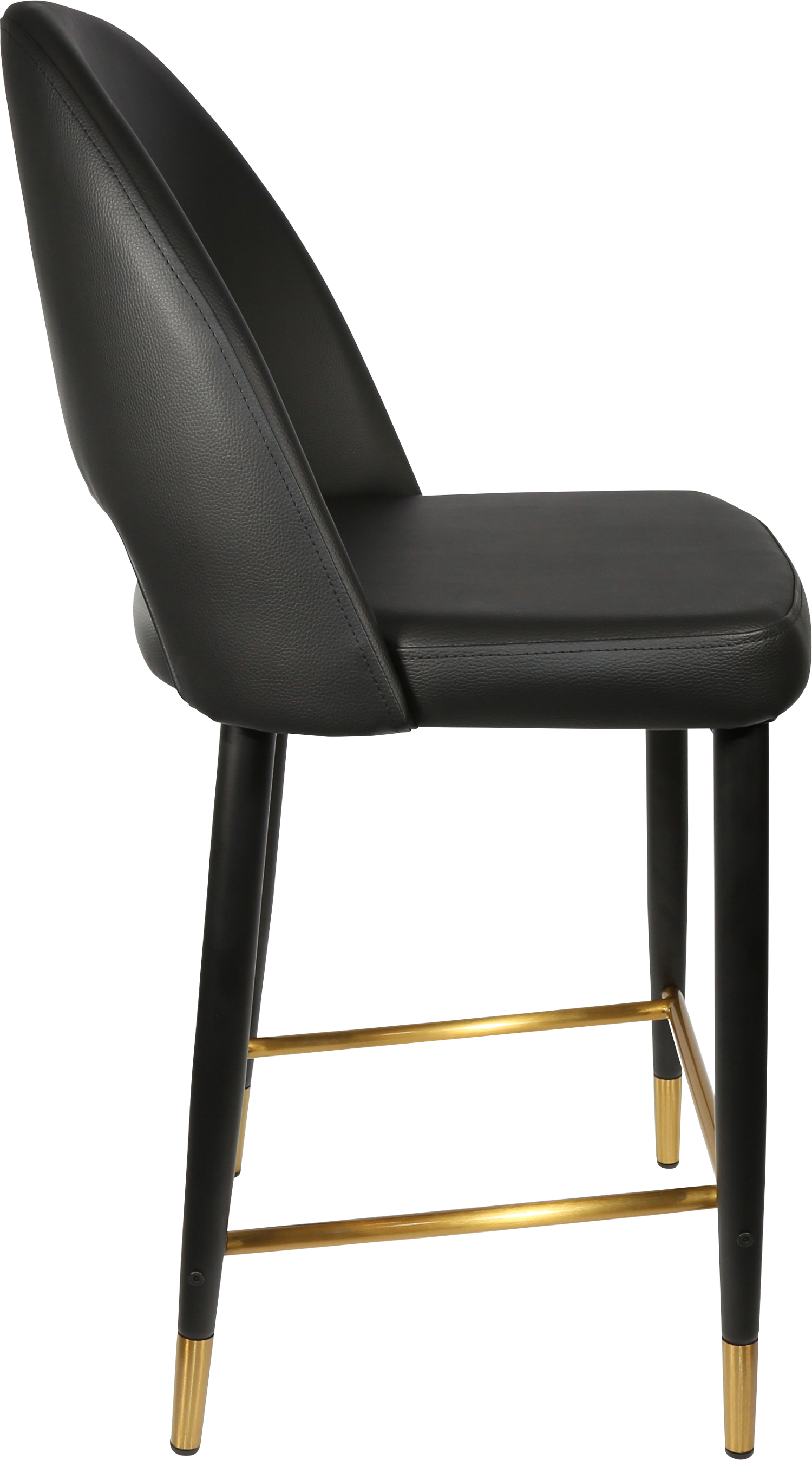 Durafurn Semifreddo Counter Stool - Black Metal 650h Legs