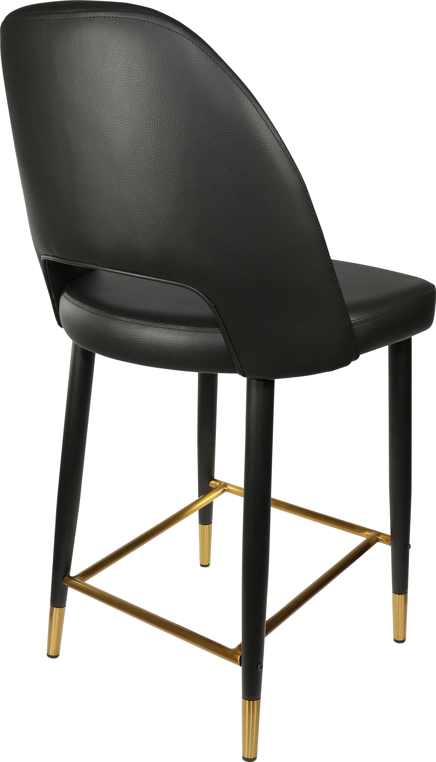 Durafurn Semifreddo Counter Stool - Black Metal 650h Legs