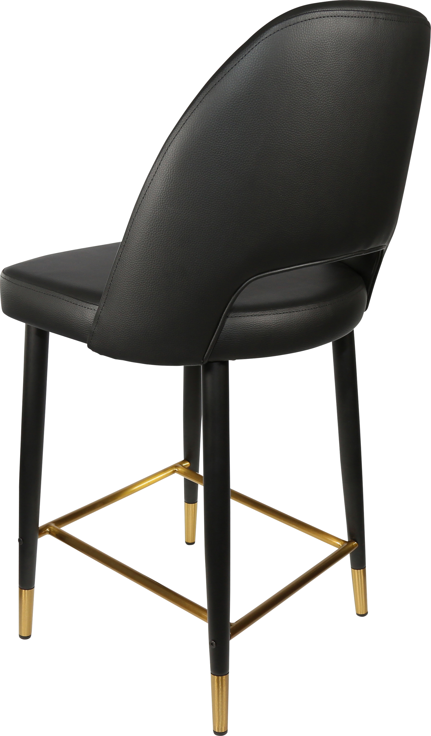 Durafurn Semifreddo Counter Stool - Black Metal 650h Legs