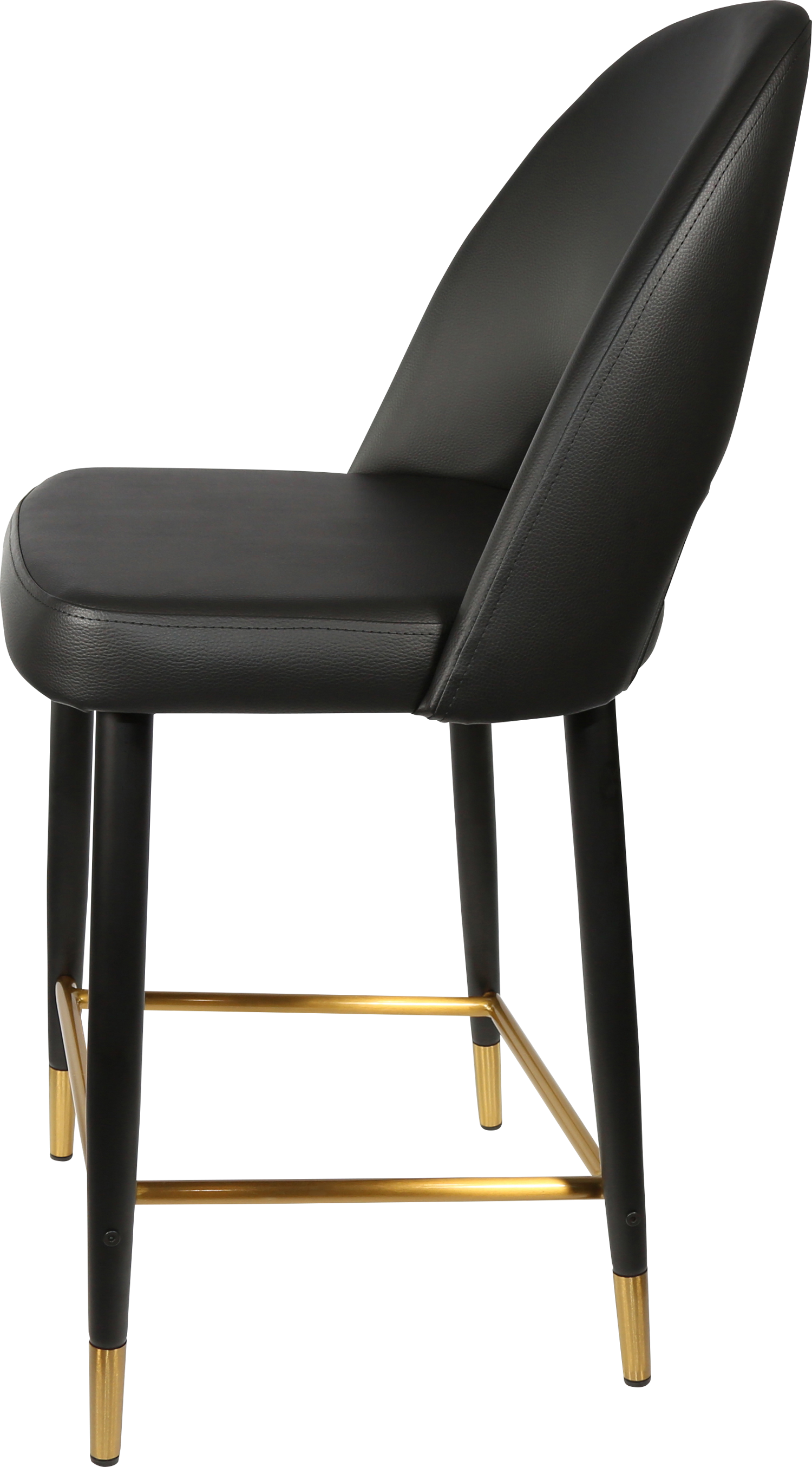 Durafurn Semifreddo Counter Stool - Black Metal 650h Legs