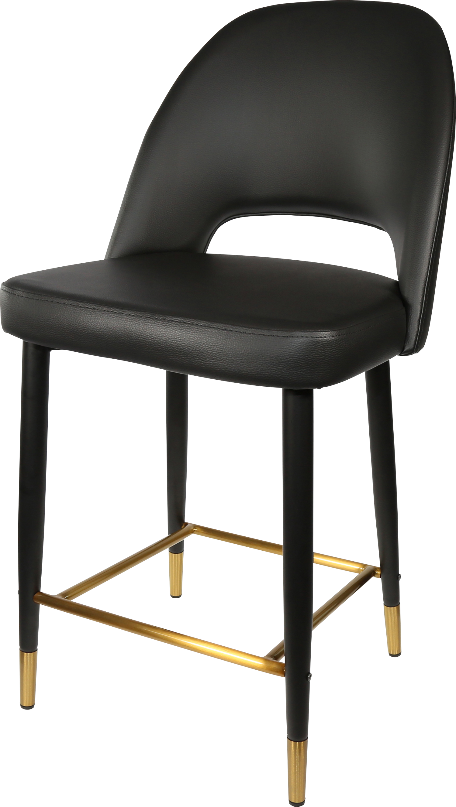 Durafurn Semifreddo Counter Stool - Black Metal 650h Legs