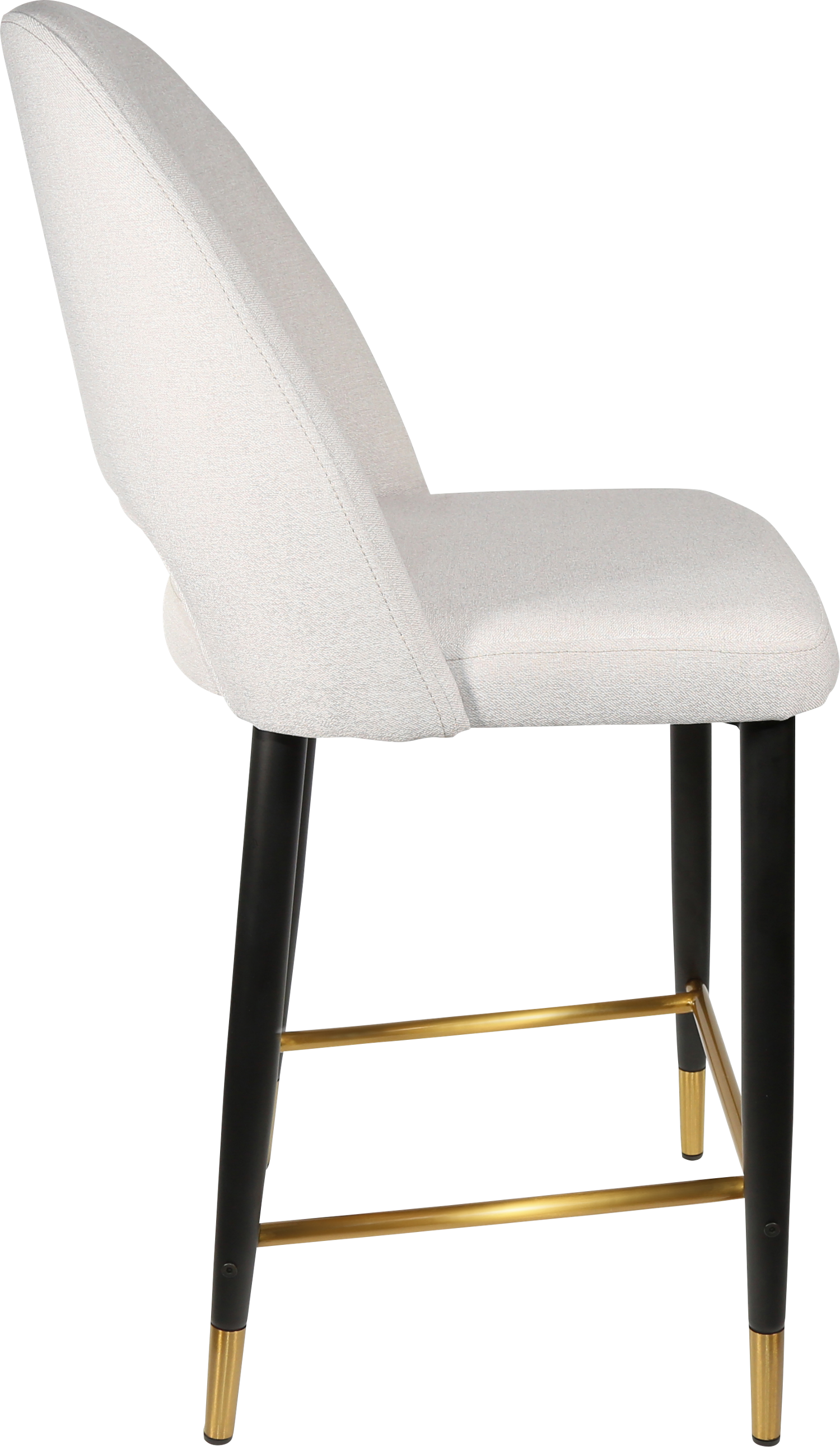 Durafurn Semifreddo Counter Stool - Black Metal 650h Legs