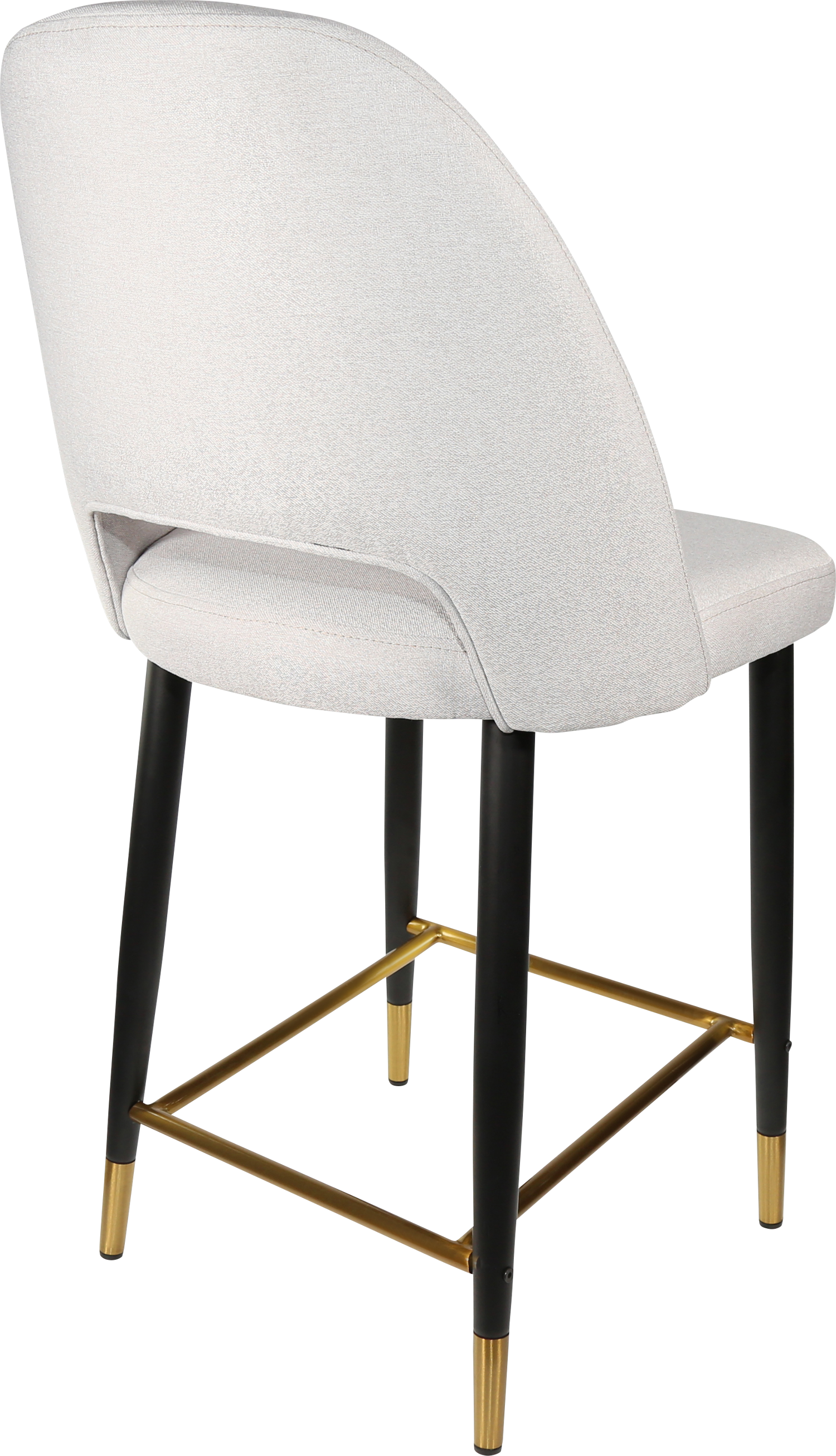 Durafurn Semifreddo Counter Stool - Black Metal 650h Legs