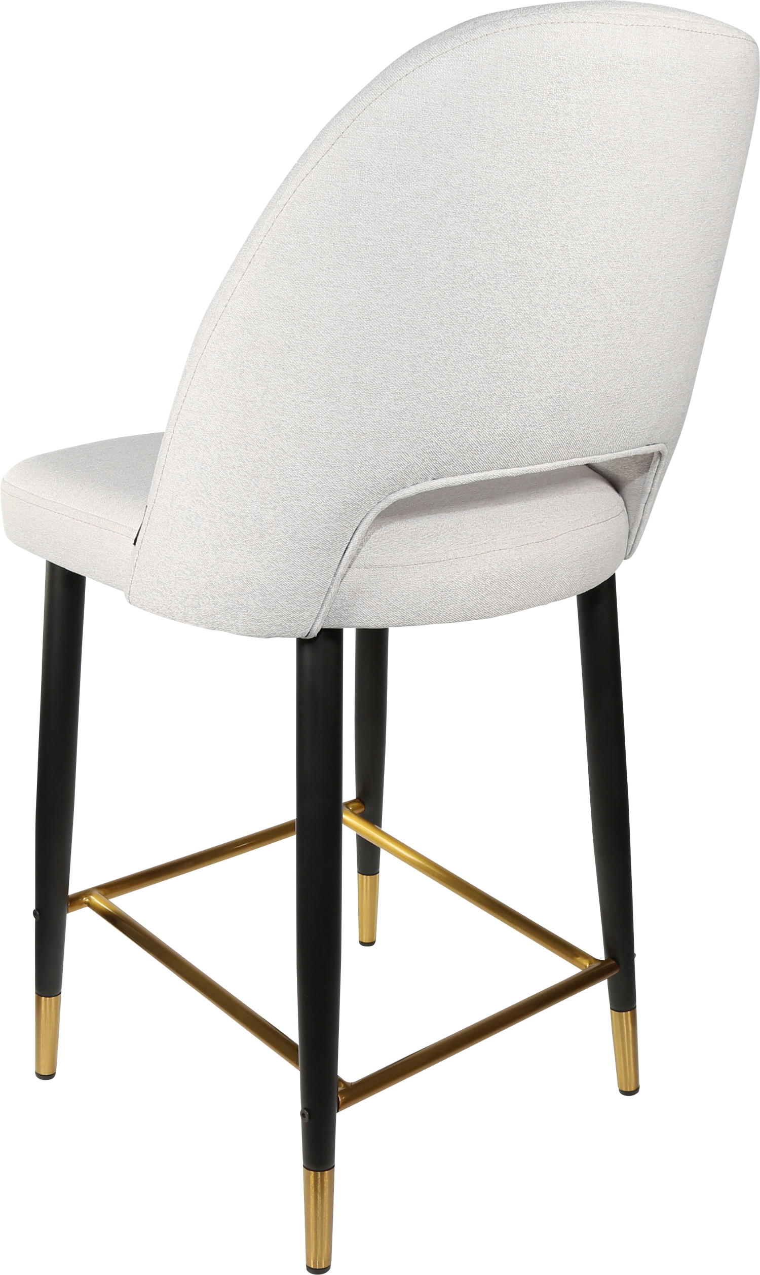 Durafurn Semifreddo Counter Stool - Black Metal 650h Legs
