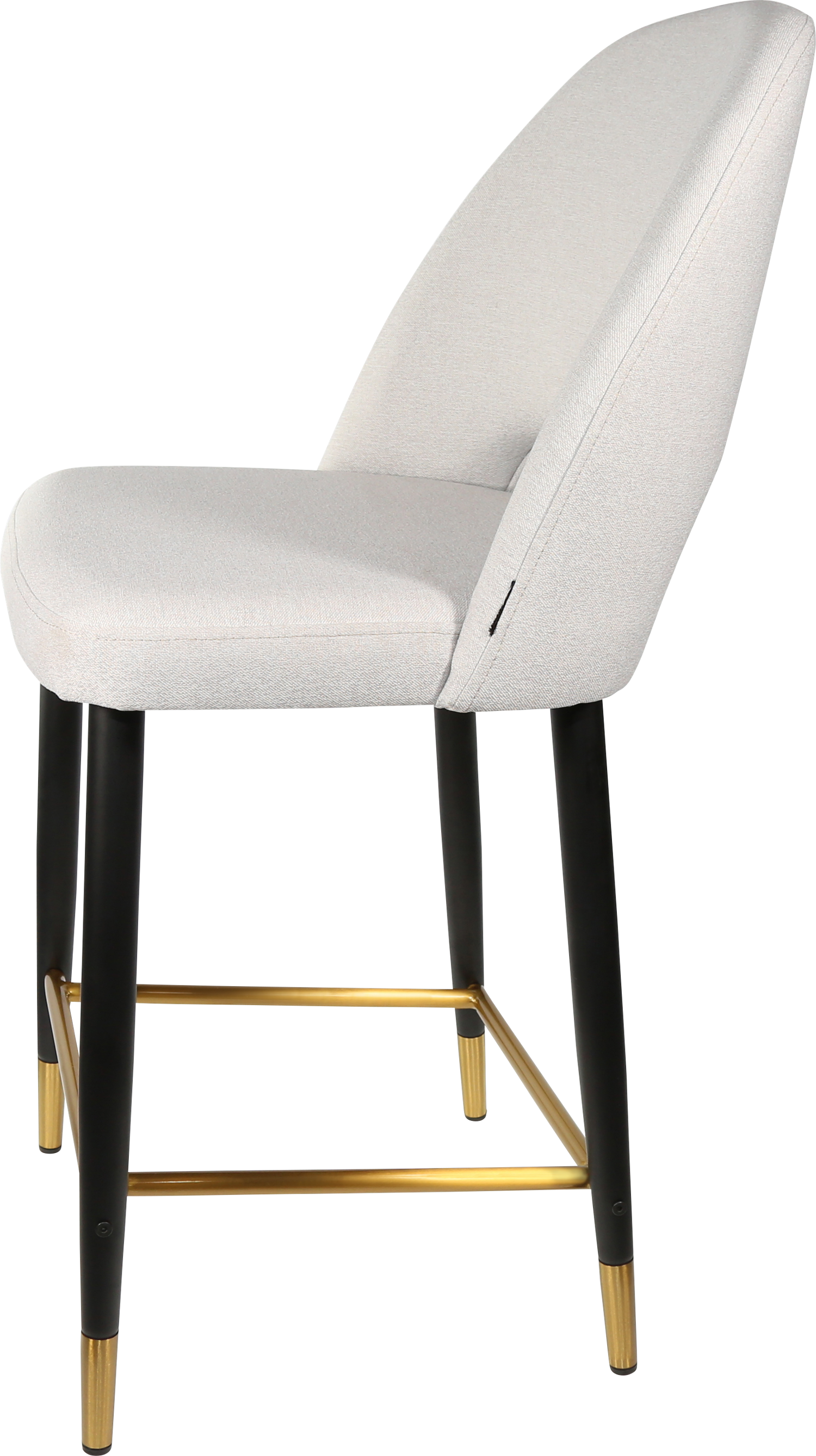 Durafurn Semifreddo Counter Stool - Black Metal 650h Legs