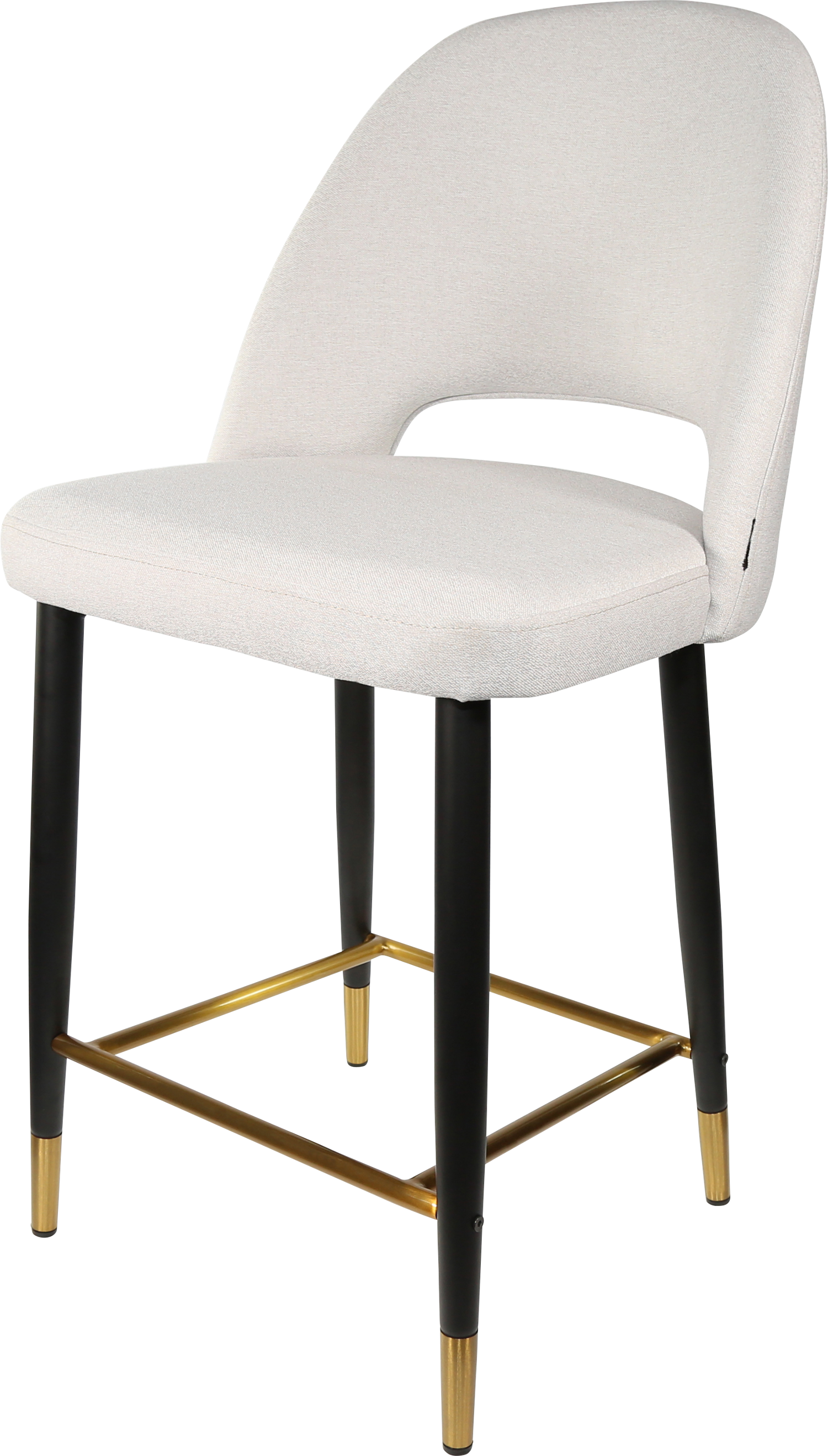 Durafurn Semifreddo Counter Stool - Black Metal 650h Legs