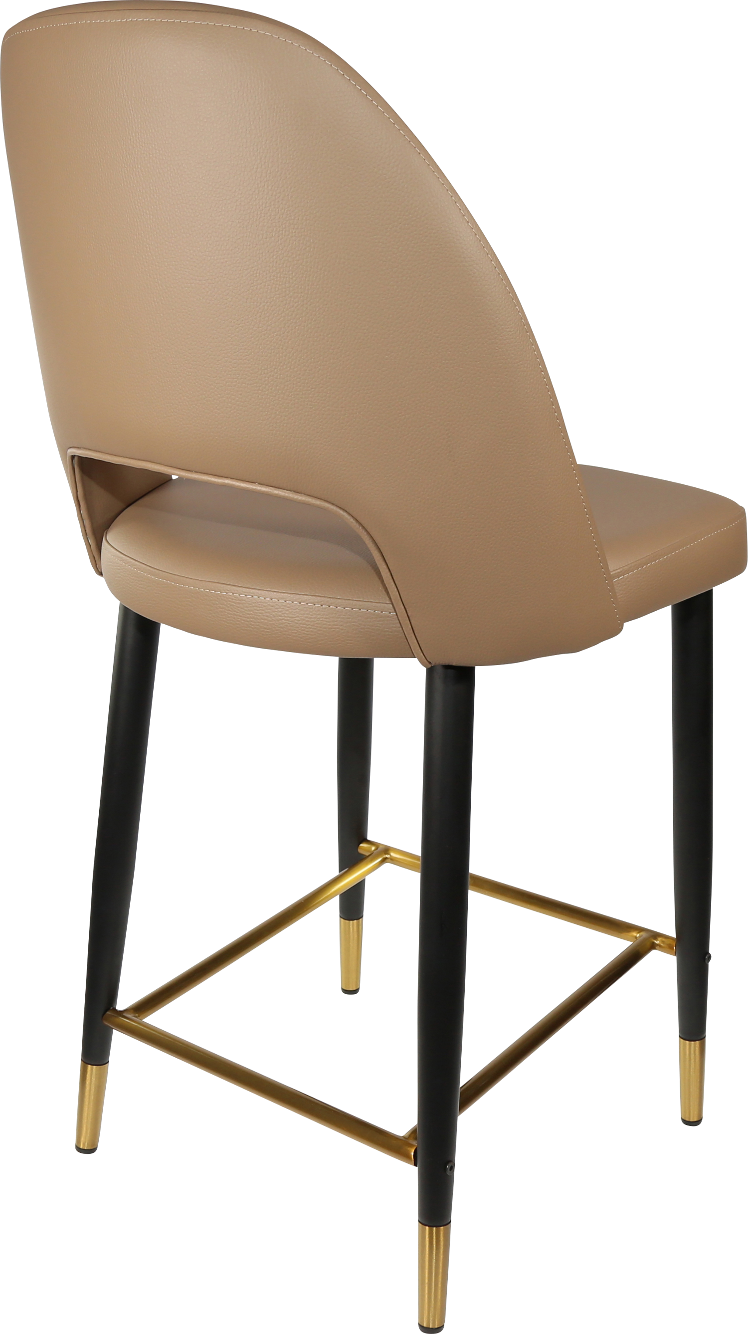 Durafurn Semifreddo Counter Stool - Black Metal 650h Legs