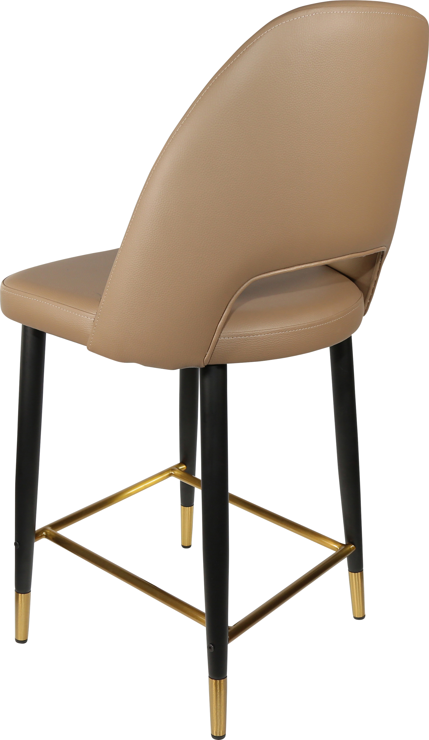 Durafurn Semifreddo Counter Stool - Black Metal 650h Legs