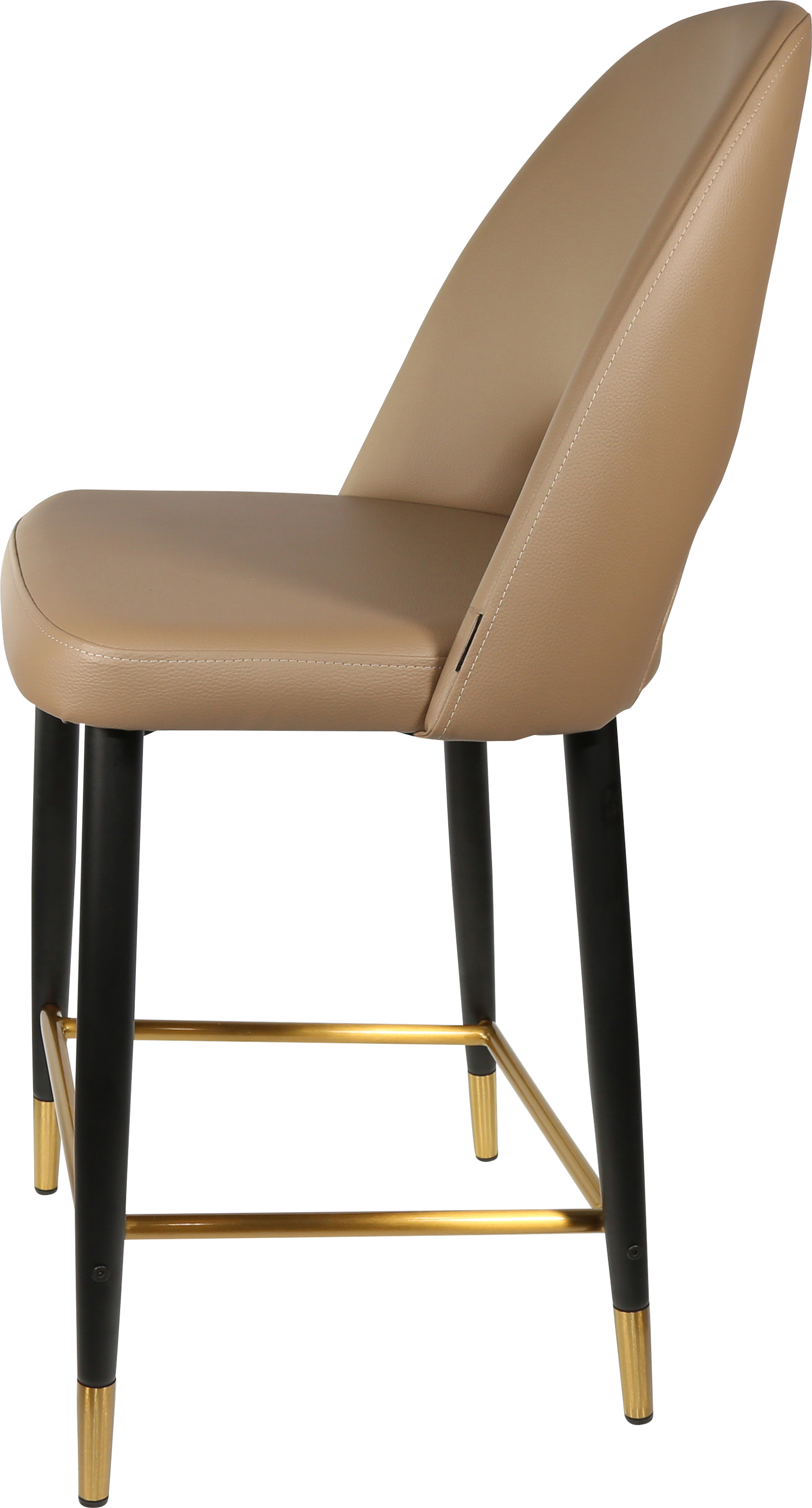 Durafurn Semifreddo Counter Stool - Black Metal 650h Legs
