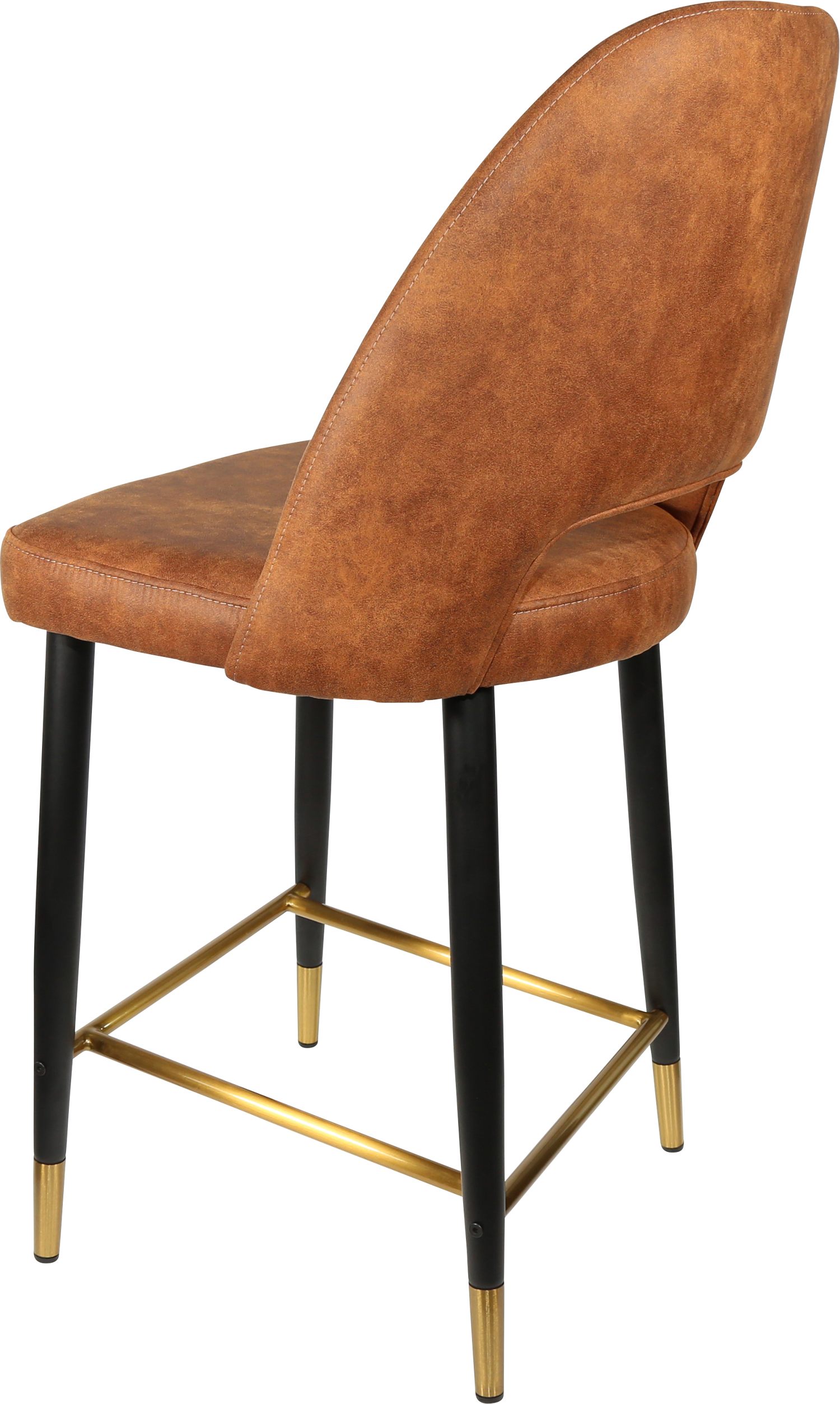 Durafurn Semifreddo Counter Stool - Black Metal 650h Legs