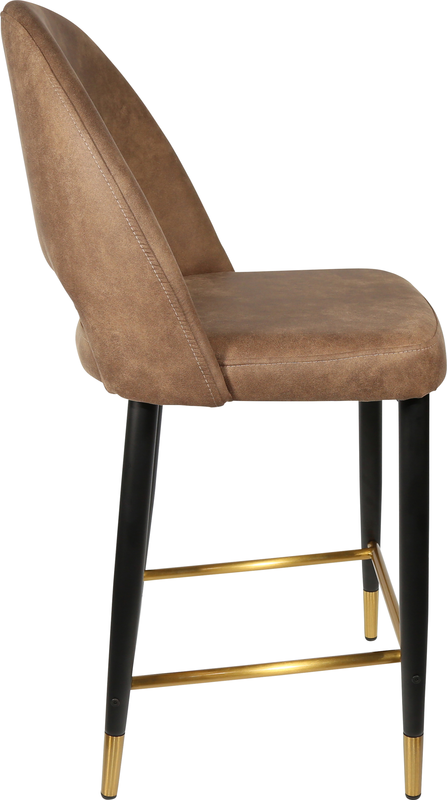 Durafurn Semifreddo Counter Stool - Black Metal 650h Legs