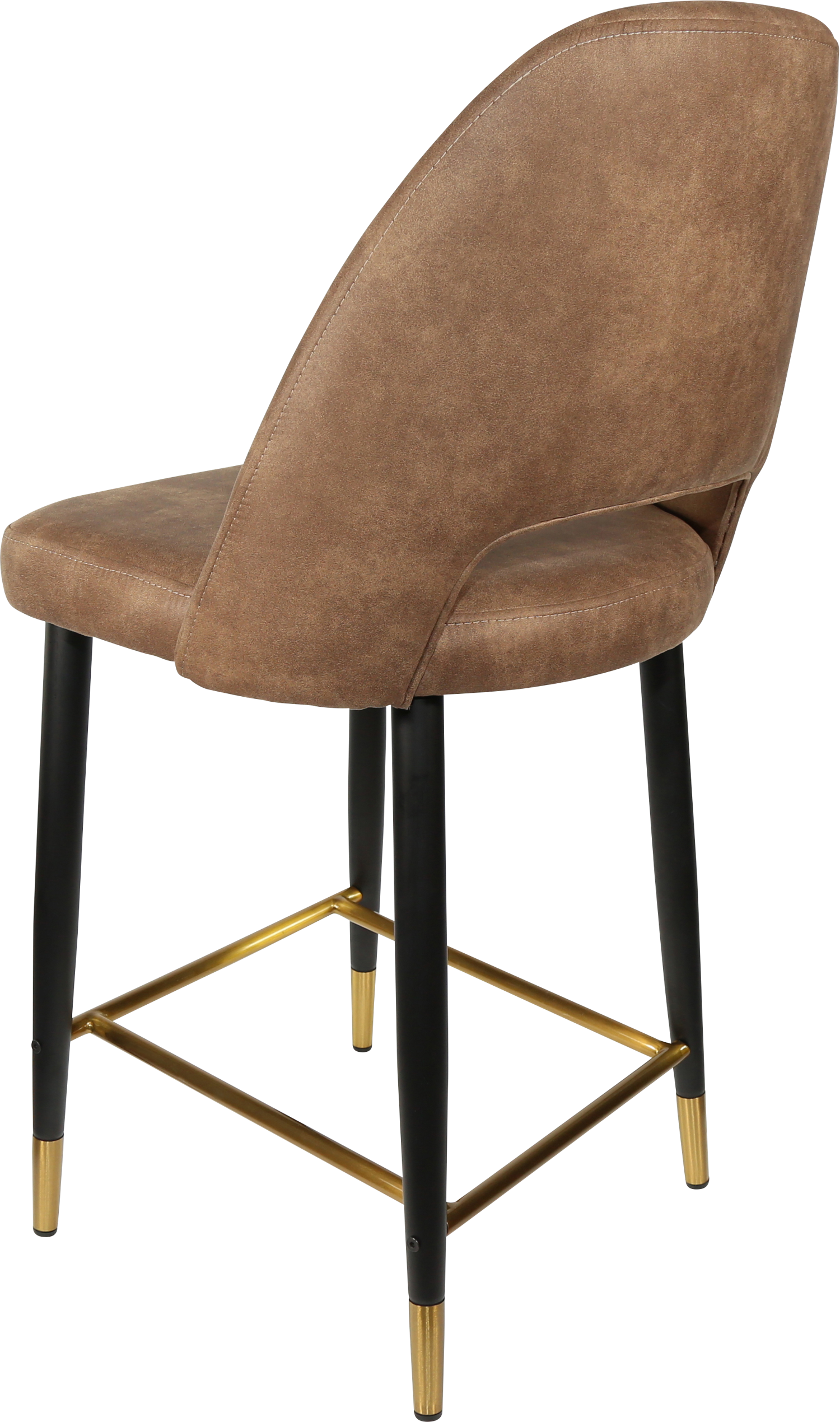 Durafurn Semifreddo Counter Stool - Black Metal 650h Legs