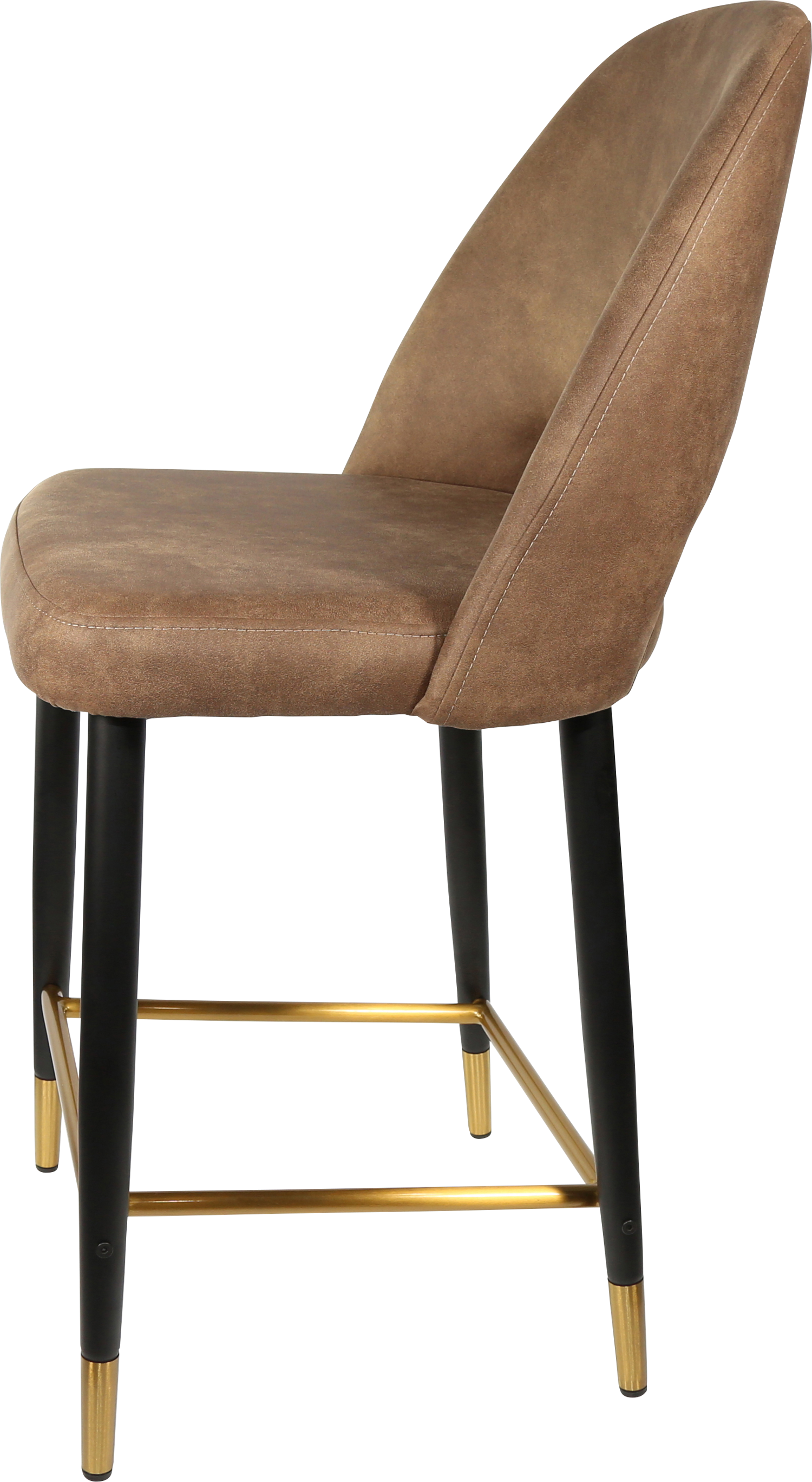 Durafurn Semifreddo Counter Stool - Black Metal 650h Legs