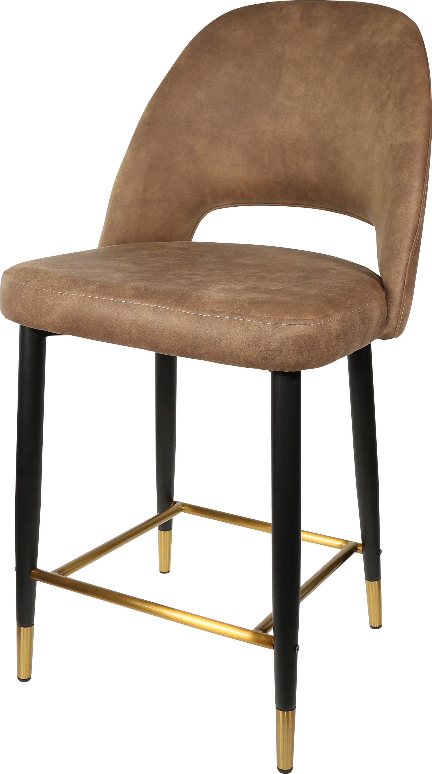 Durafurn Semifreddo Counter Stool - Black Metal 650h Legs