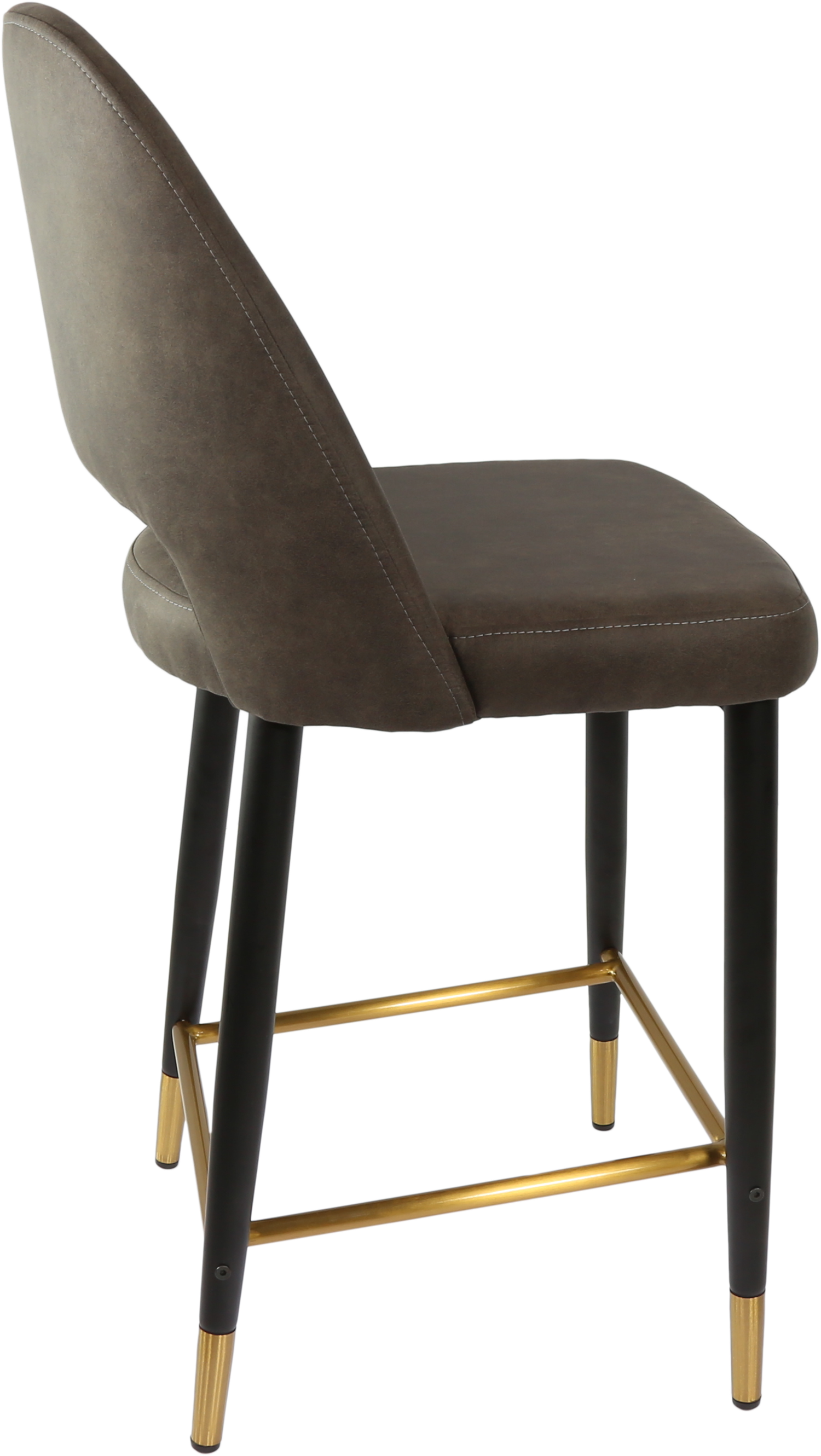 Durafurn Semifreddo Counter Stool - Black Metal 650h Legs