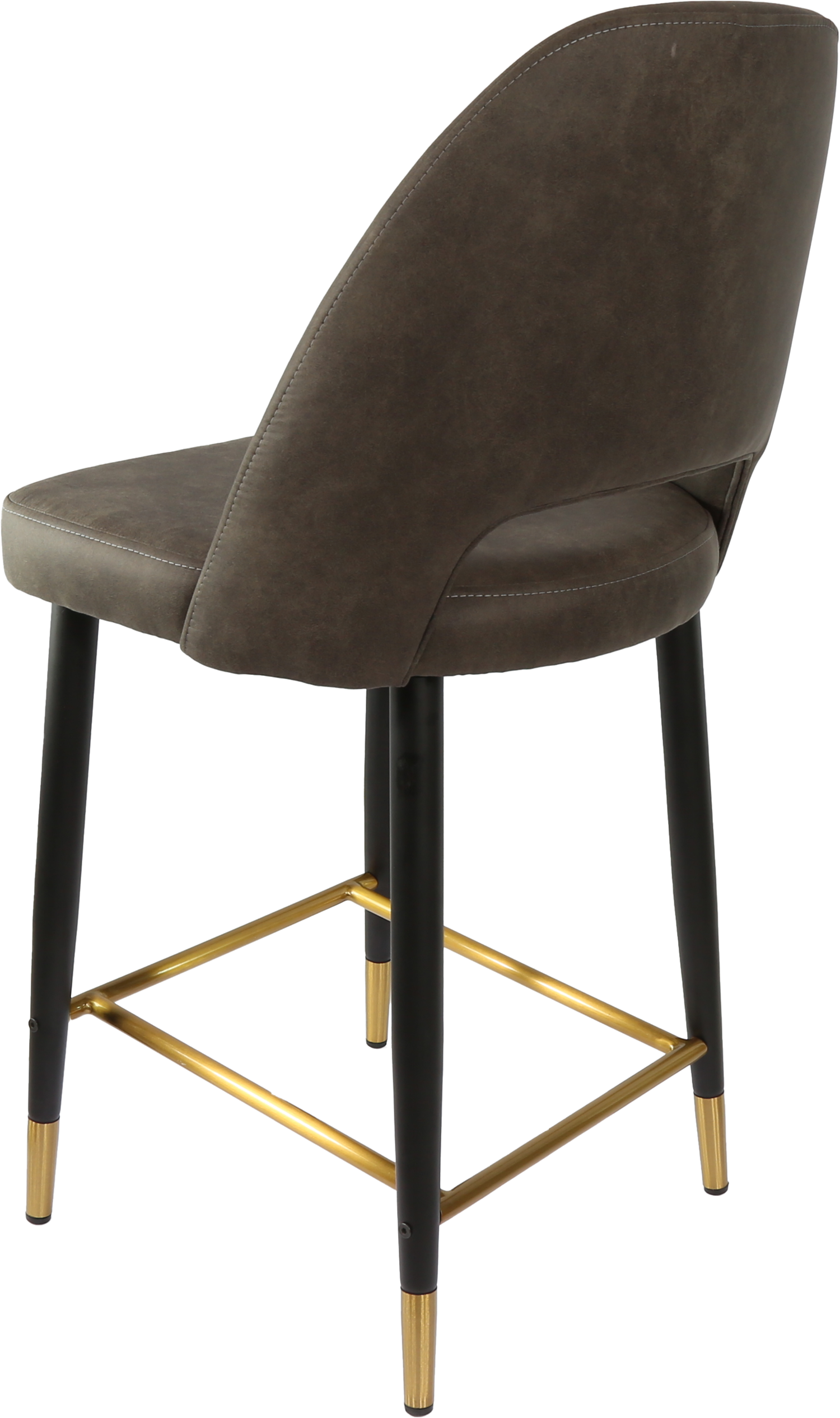 Durafurn Semifreddo Counter Stool - Black Metal 650h Legs