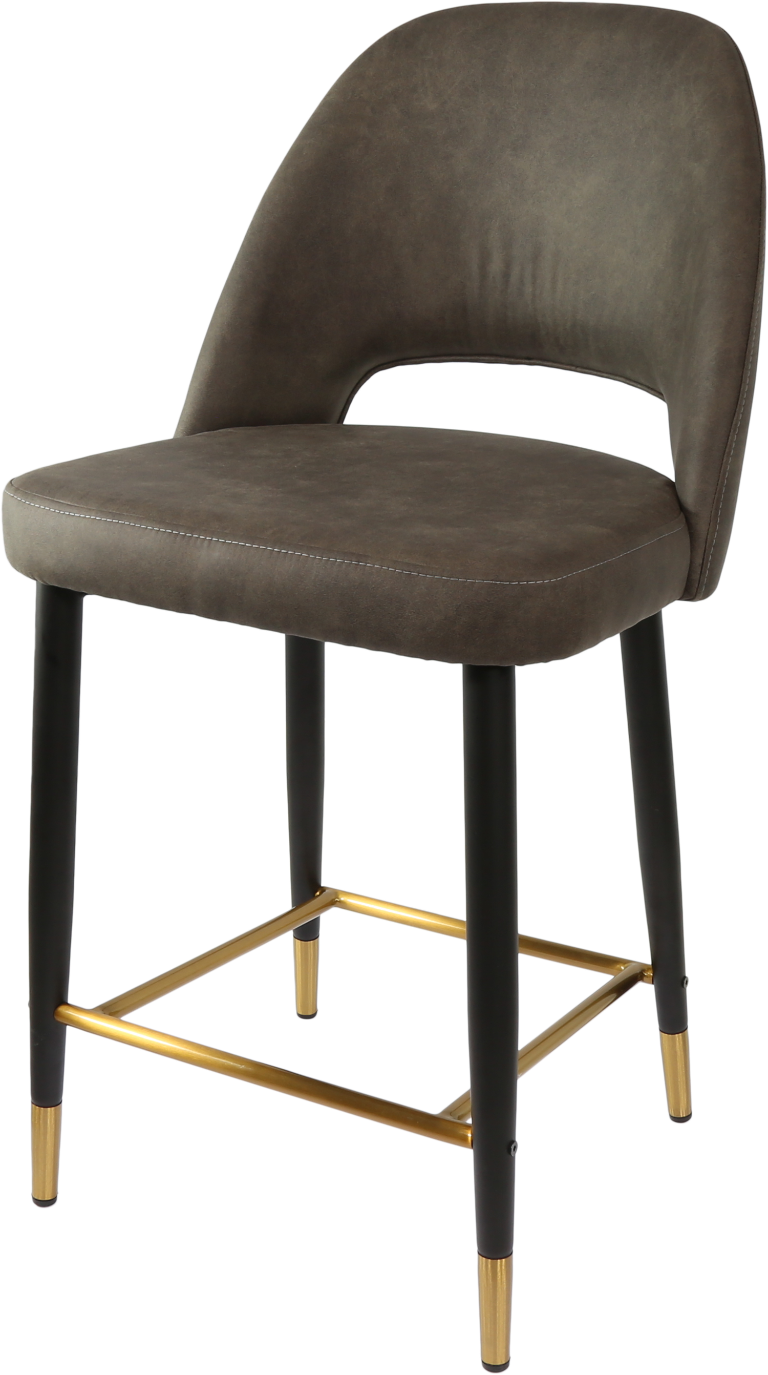 Durafurn Semifreddo Counter Stool - Black Metal 650h Legs