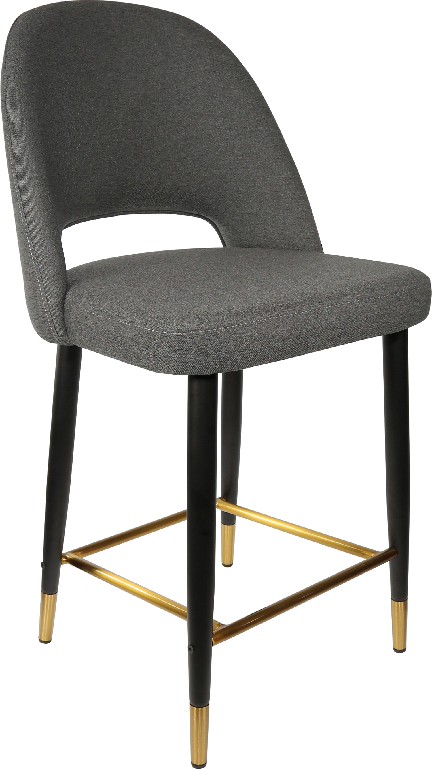 Durafurn Semifreddo Counter Stool - Black Metal 650h Legs