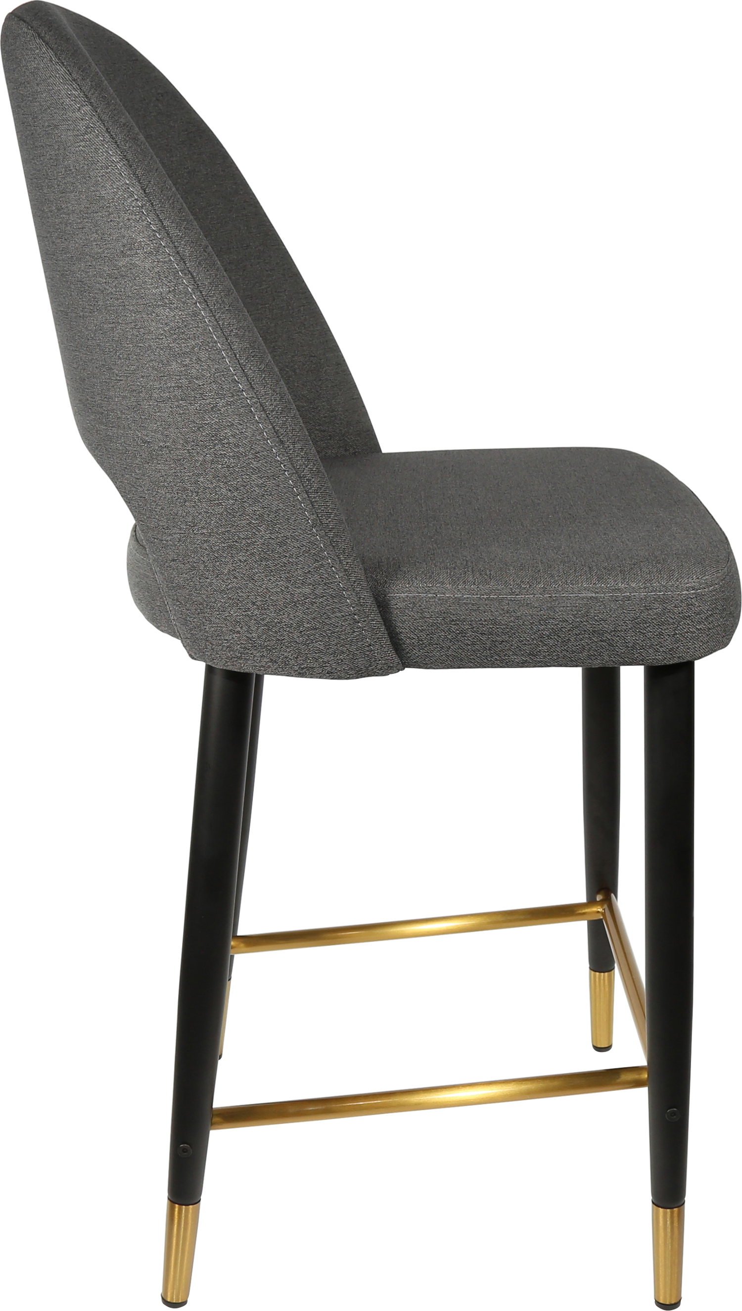 Durafurn Semifreddo Counter Stool - Black Metal 650h Legs
