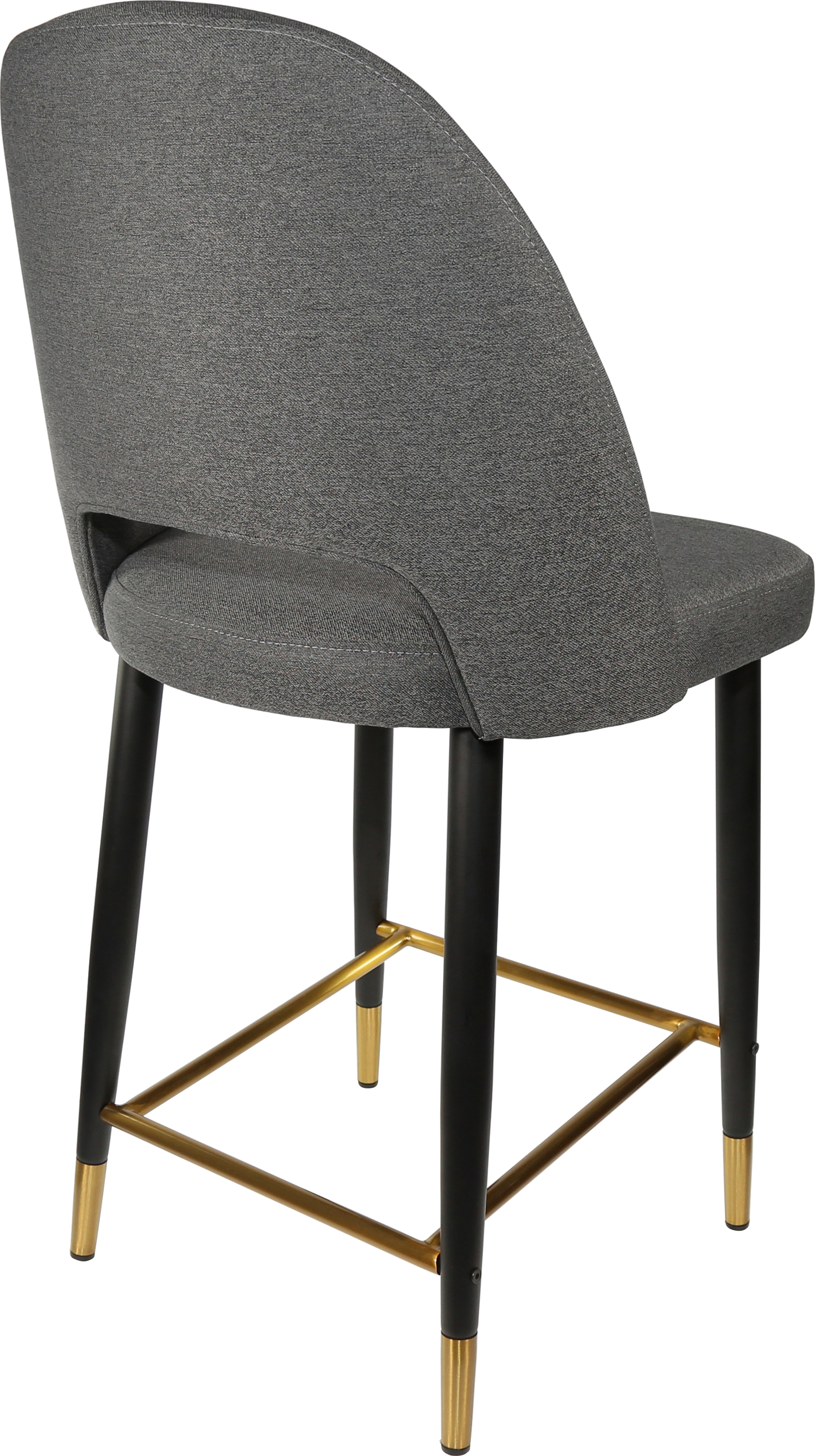 Durafurn Semifreddo Counter Stool - Black Metal 650h Legs