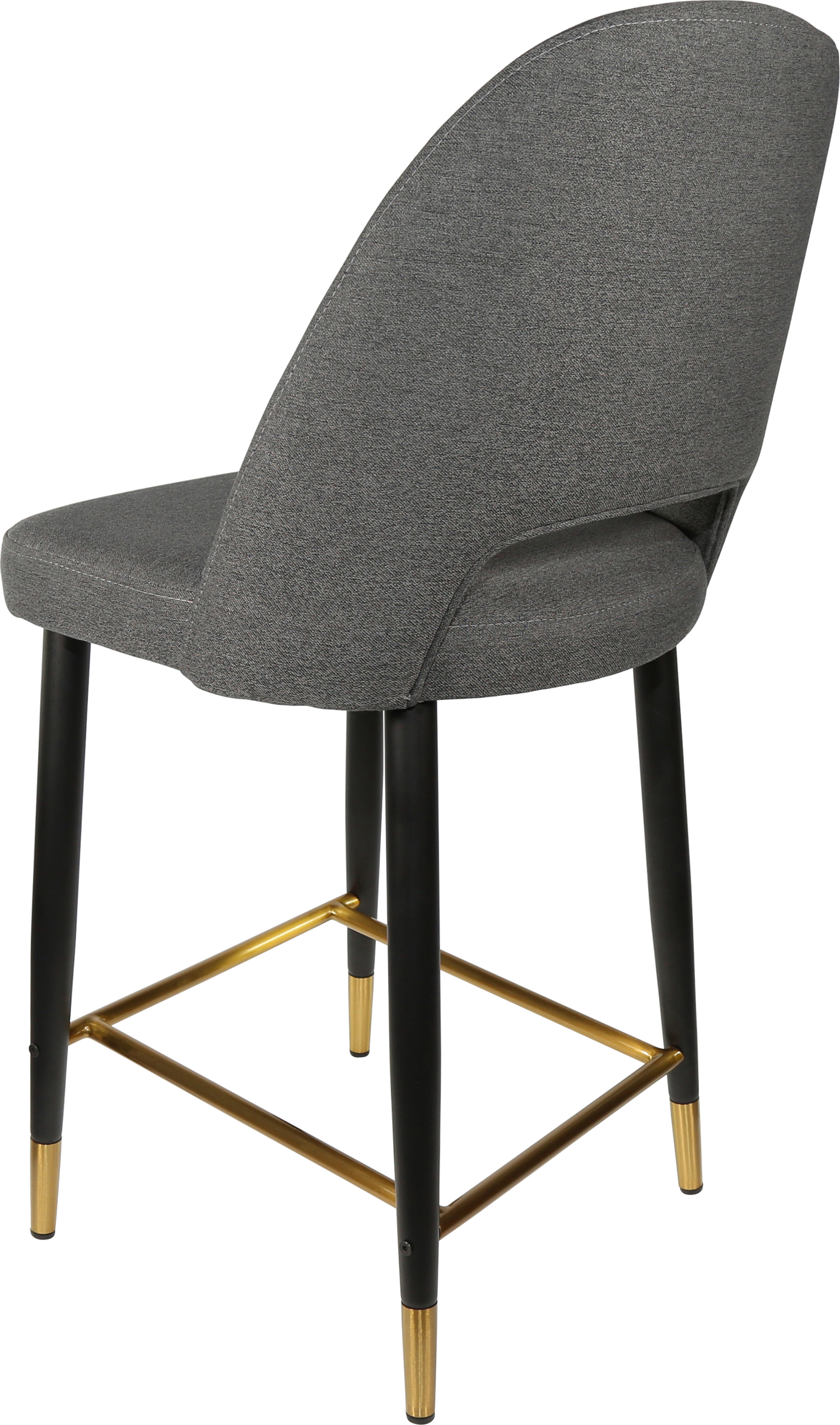 Durafurn Semifreddo Counter Stool - Black Metal 650h Legs