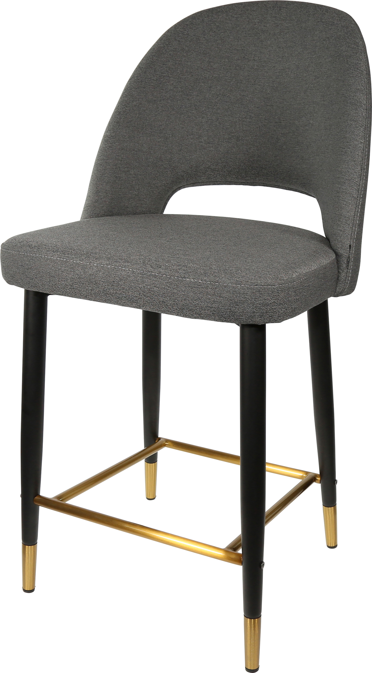 Durafurn Semifreddo Counter Stool - Black Metal 650h Legs