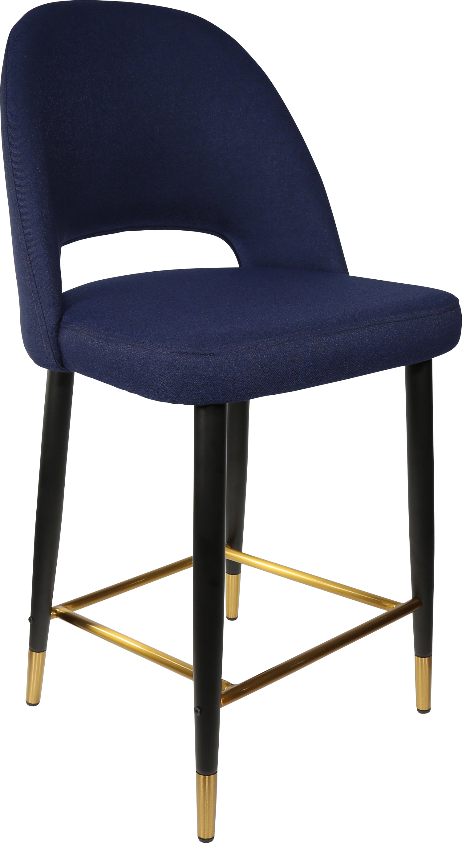 Durafurn Semifreddo Counter Stool - Black Metal 650h Legs
