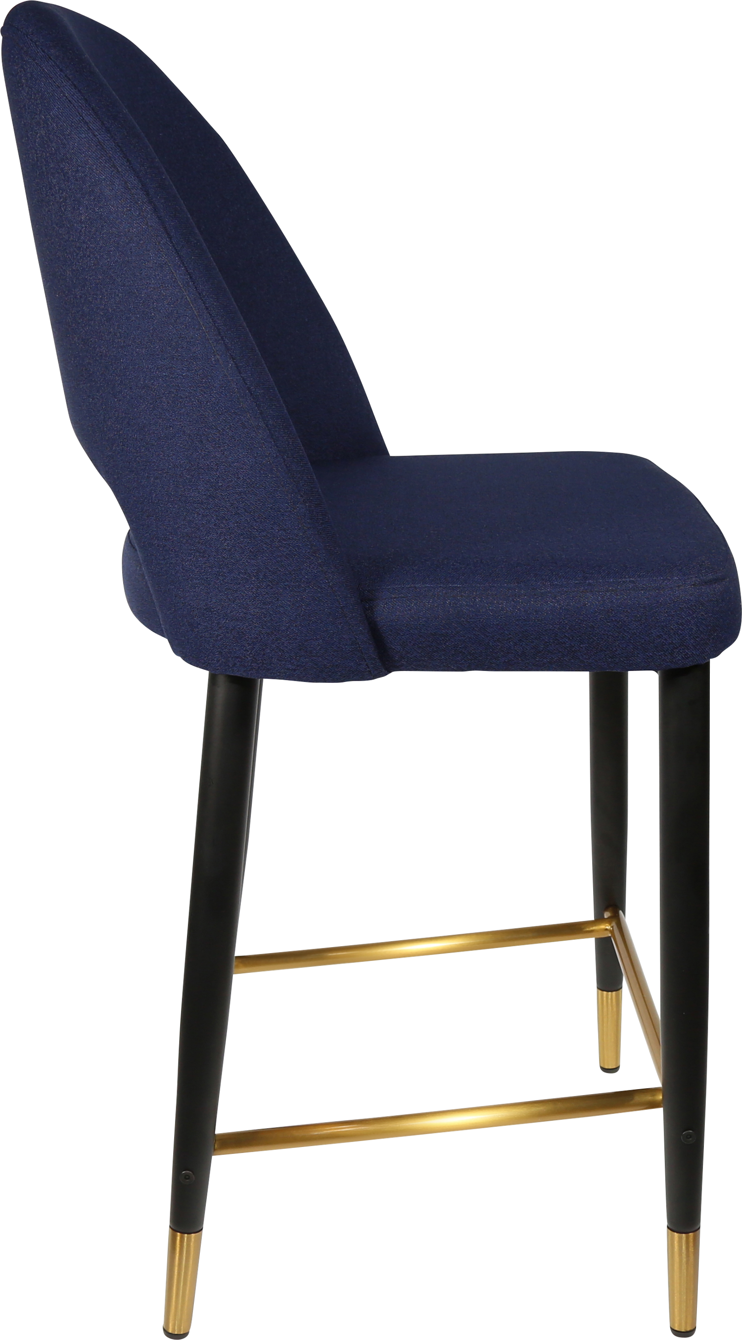 Durafurn Semifreddo Counter Stool - Black Metal 650h Legs