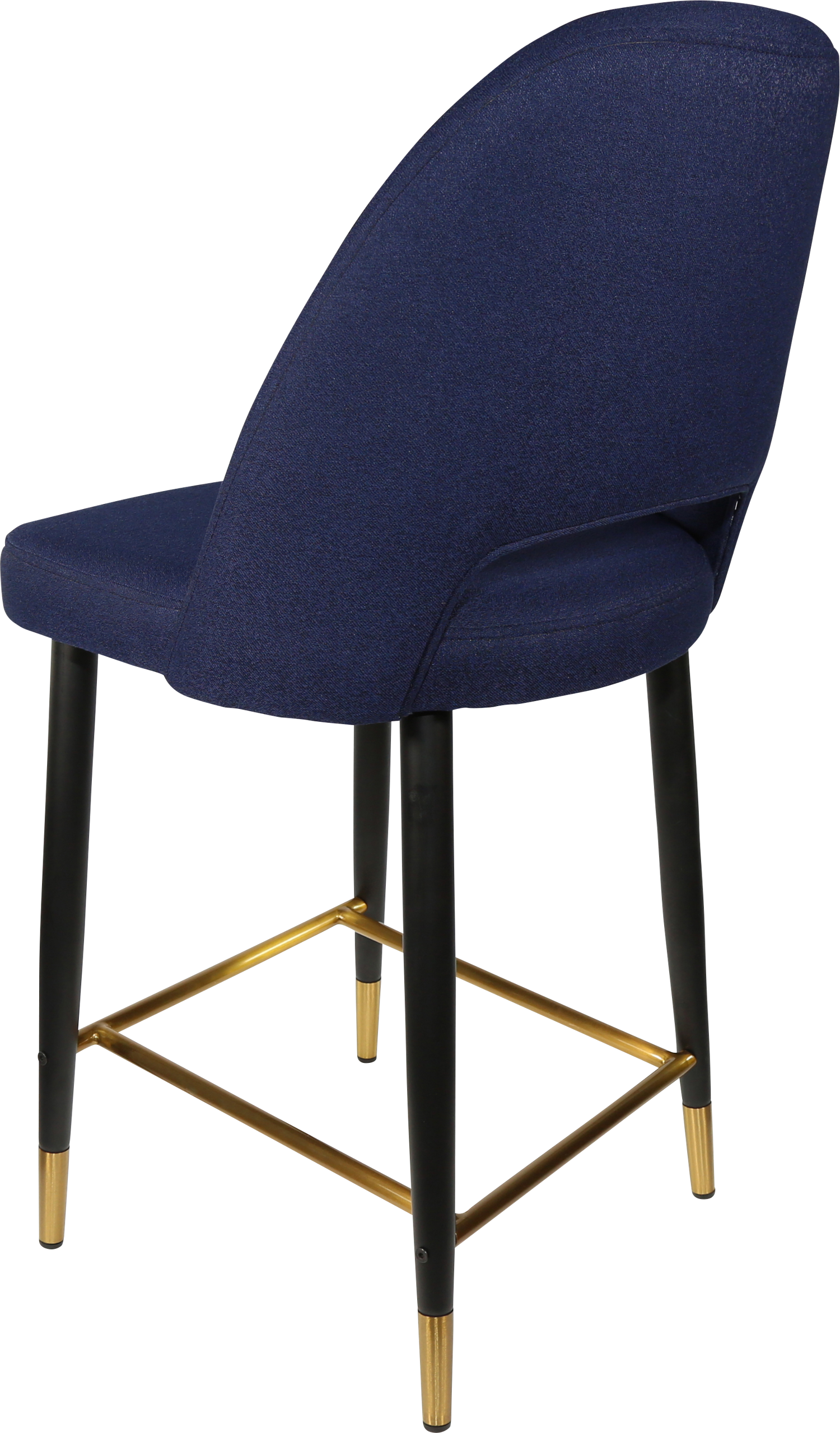 Durafurn Semifreddo Counter Stool - Black Metal 650h Legs
