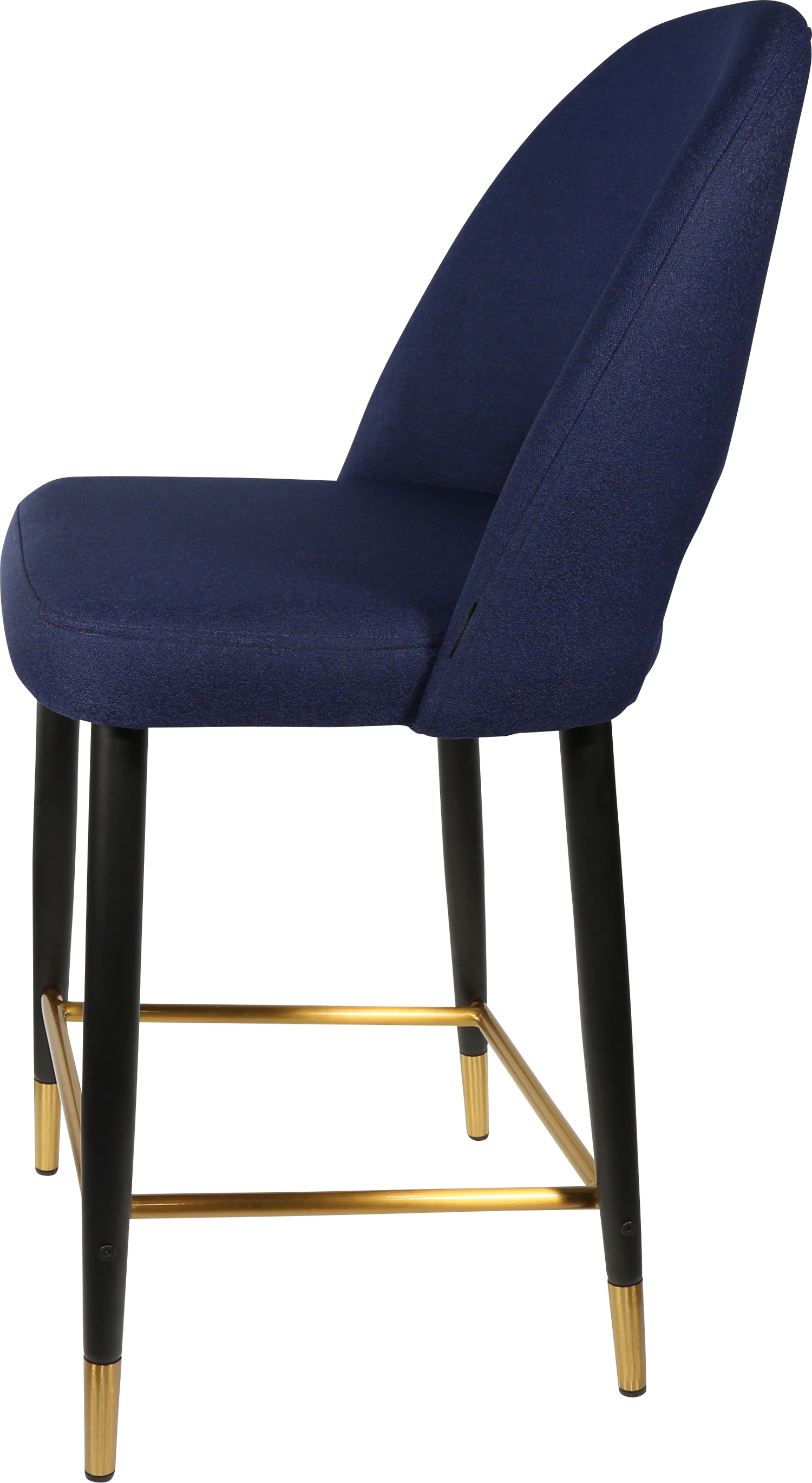 Durafurn Semifreddo Counter Stool - Black Metal 650h Legs