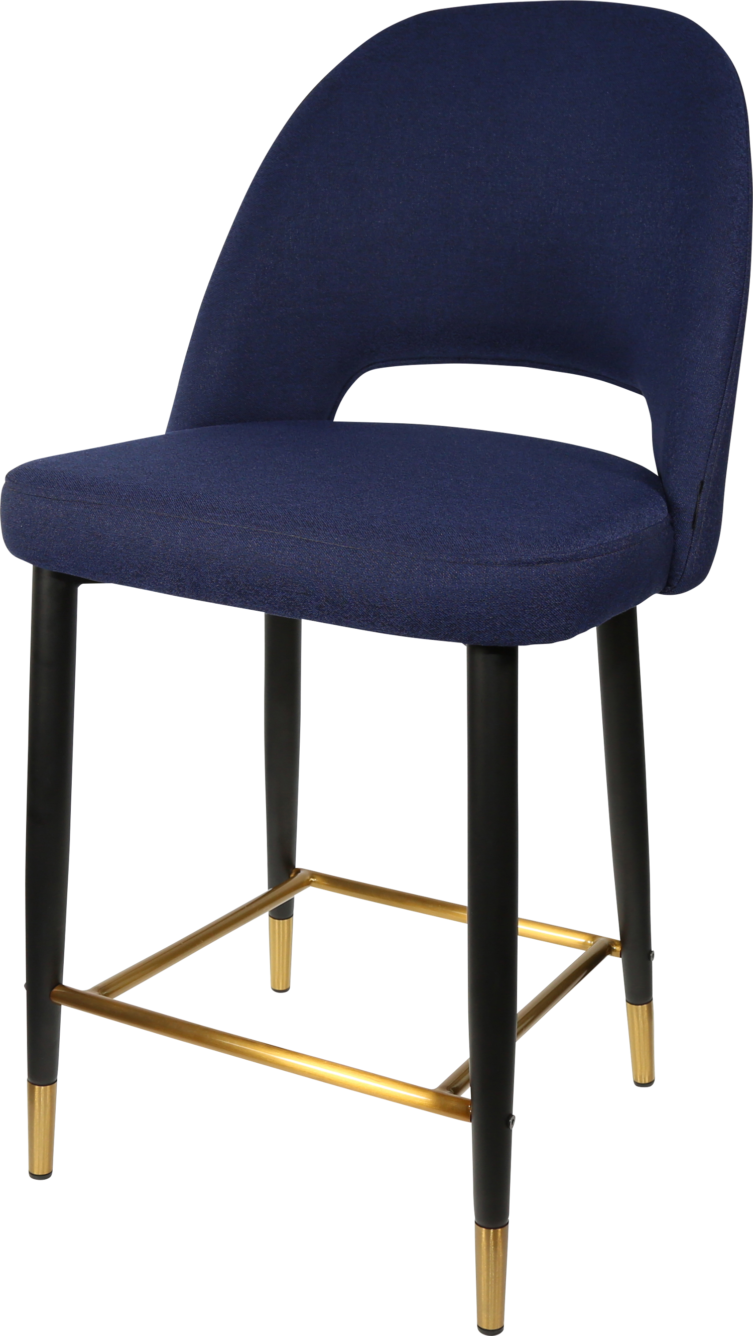 Durafurn Semifreddo Counter Stool - Black Metal 650h Legs