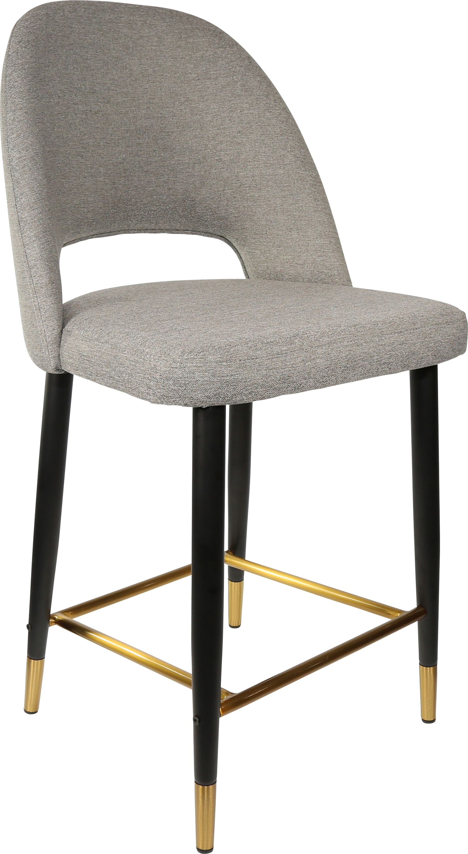 Durafurn Semifreddo Counter Stool - Black Metal 650h Legs