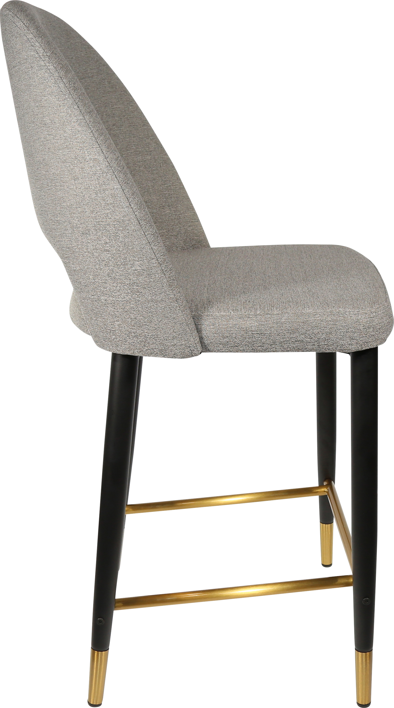 Durafurn Semifreddo Counter Stool - Black Metal 650h Legs