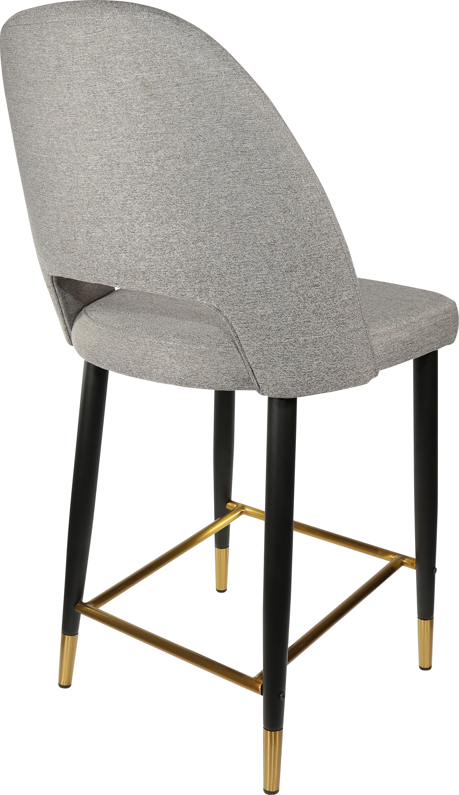 Durafurn Semifreddo Counter Stool - Black Metal 650h Legs