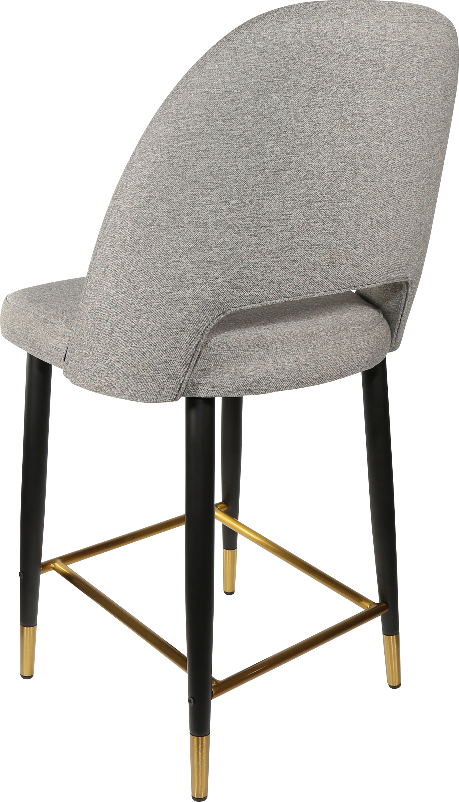Durafurn Semifreddo Counter Stool - Black Metal 650h Legs