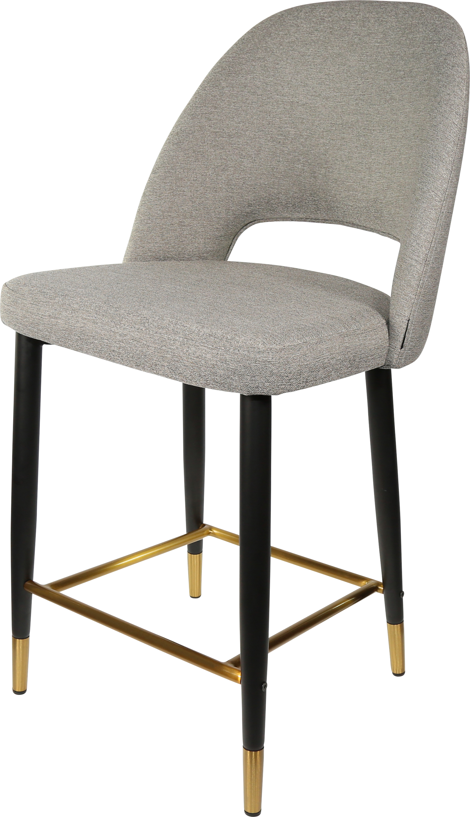 Durafurn Semifreddo Counter Stool - Black Metal 650h Legs