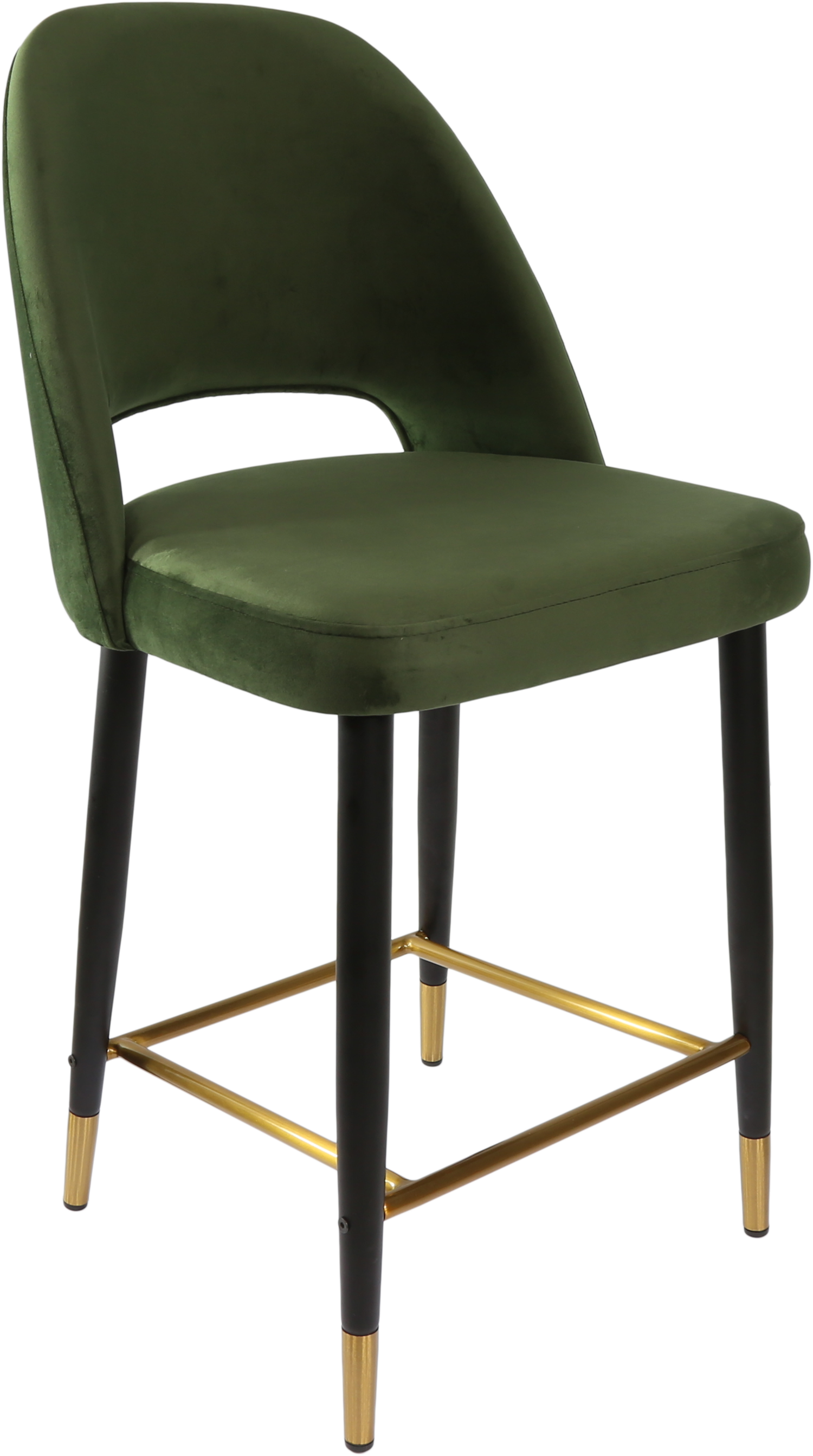Durafurn Semifreddo Counter Stool - Black Metal 650h Legs