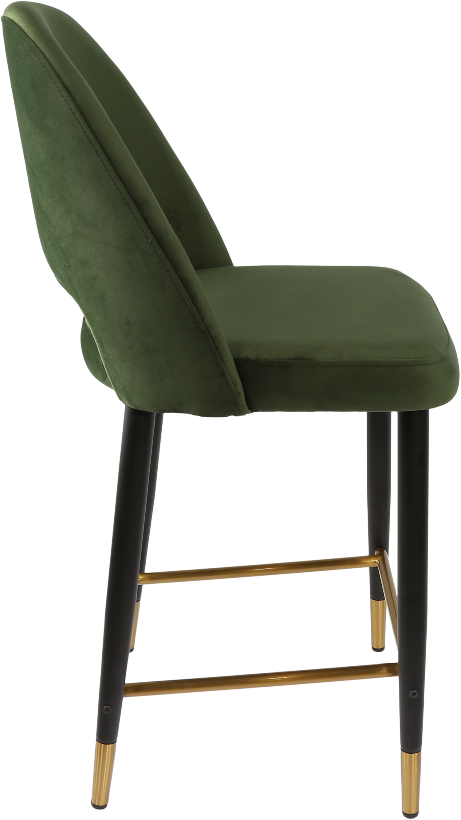 Durafurn Semifreddo Counter Stool - Black Metal 650h Legs