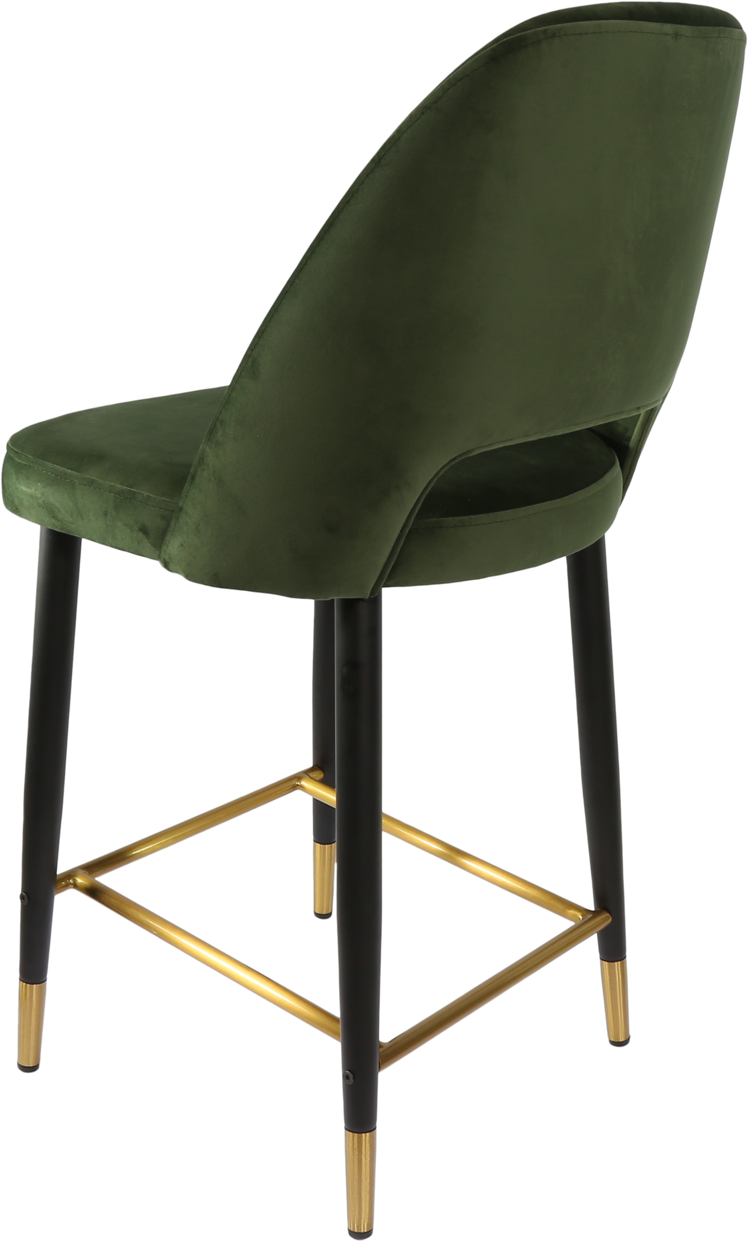 Durafurn Semifreddo Counter Stool - Black Metal 650h Legs