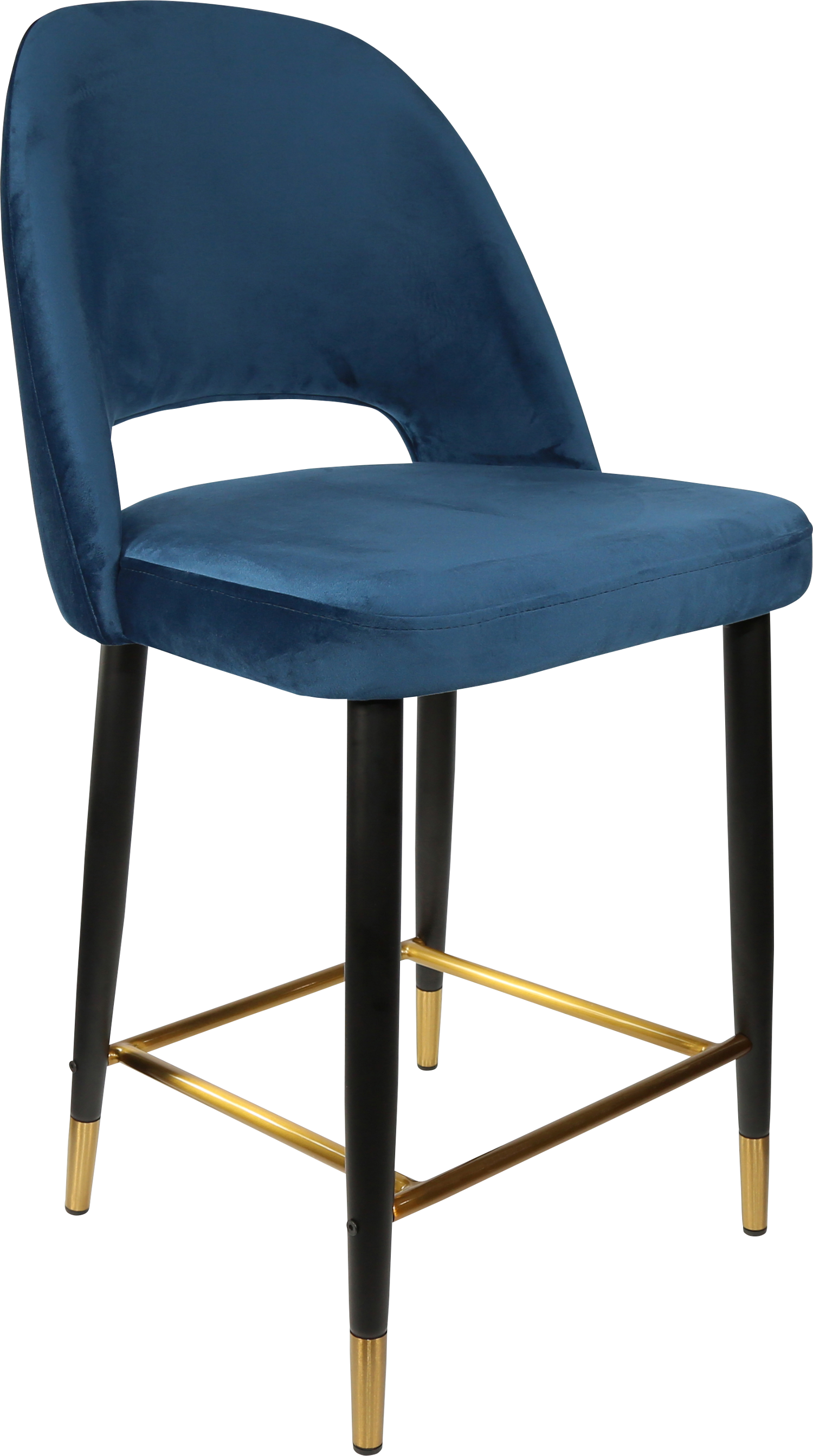 Durafurn Semifreddo Counter Stool - Black Metal 650h Legs