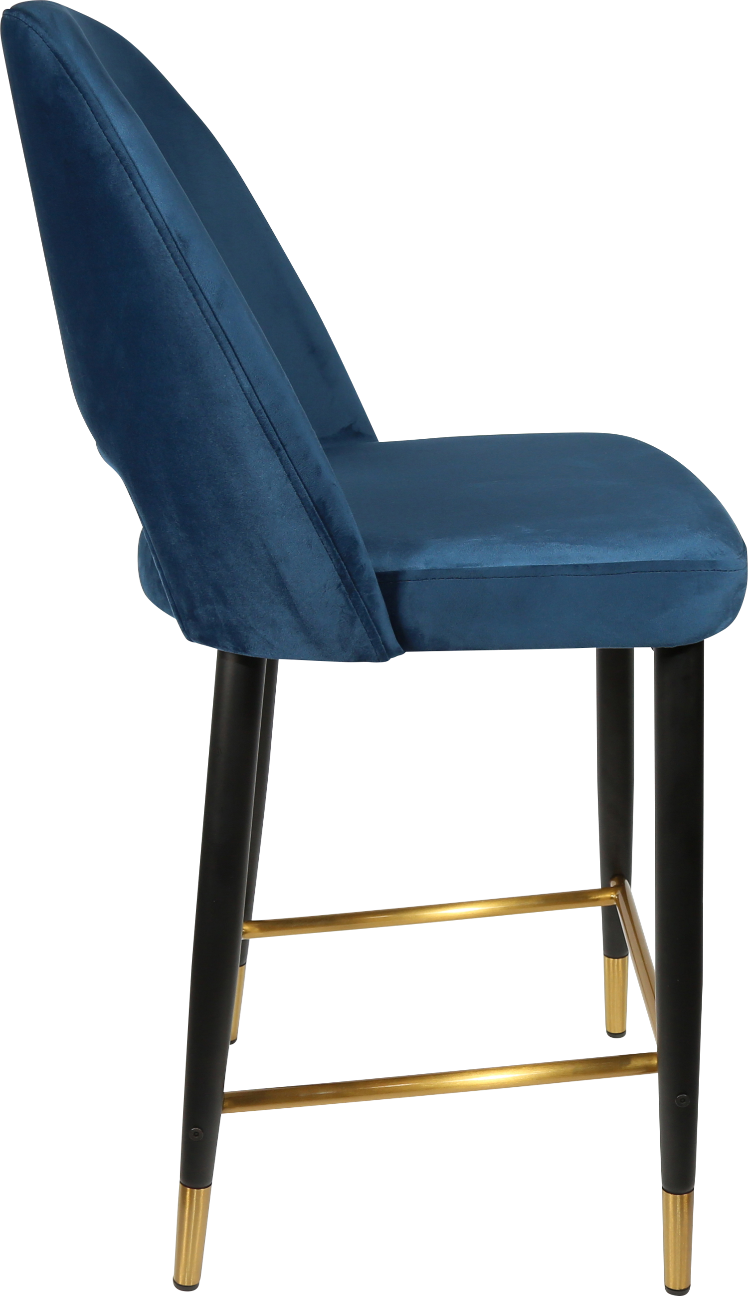 Durafurn Semifreddo Counter Stool - Black Metal 650h Legs