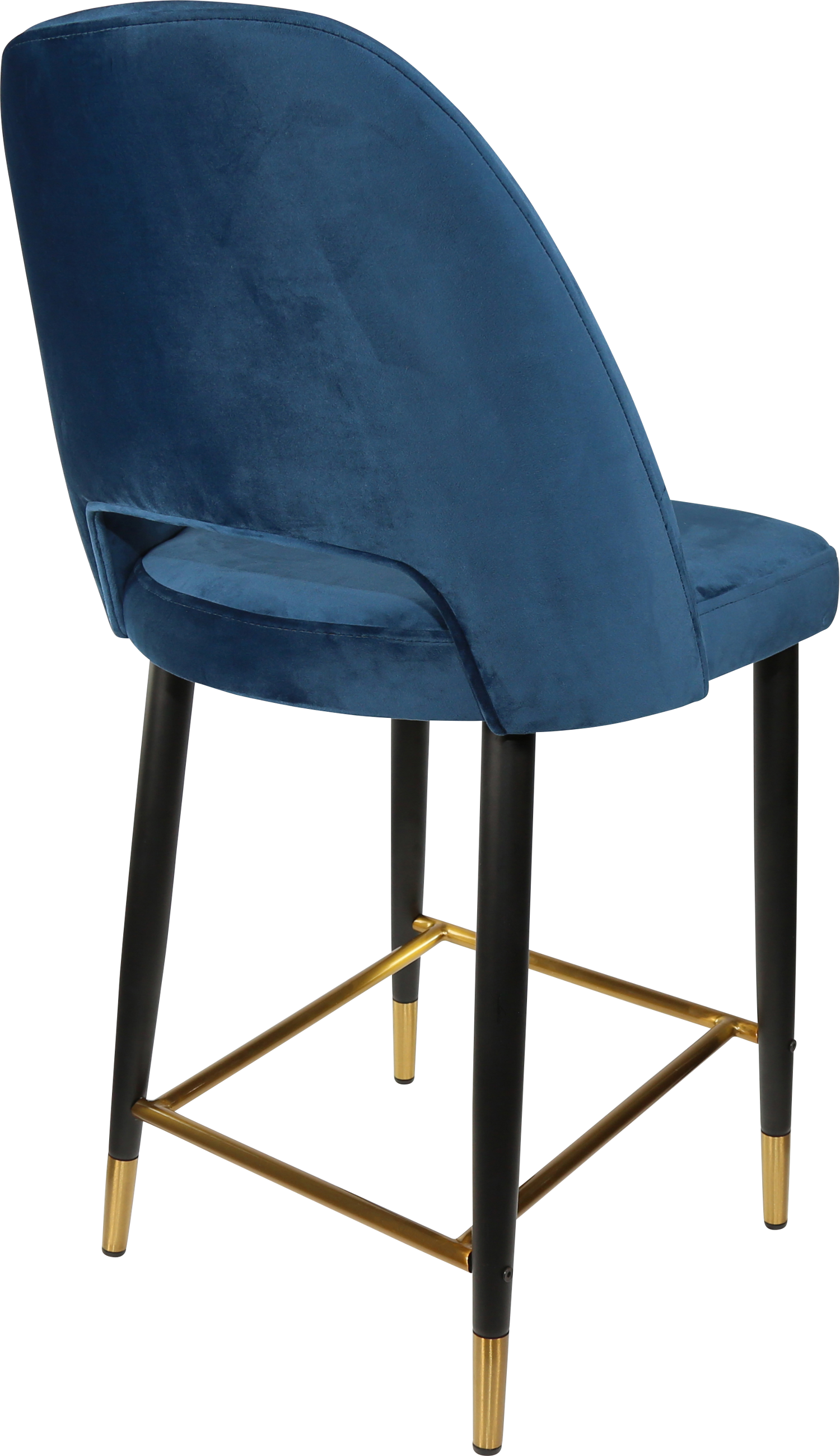 Durafurn Semifreddo Counter Stool - Black Metal 650h Legs