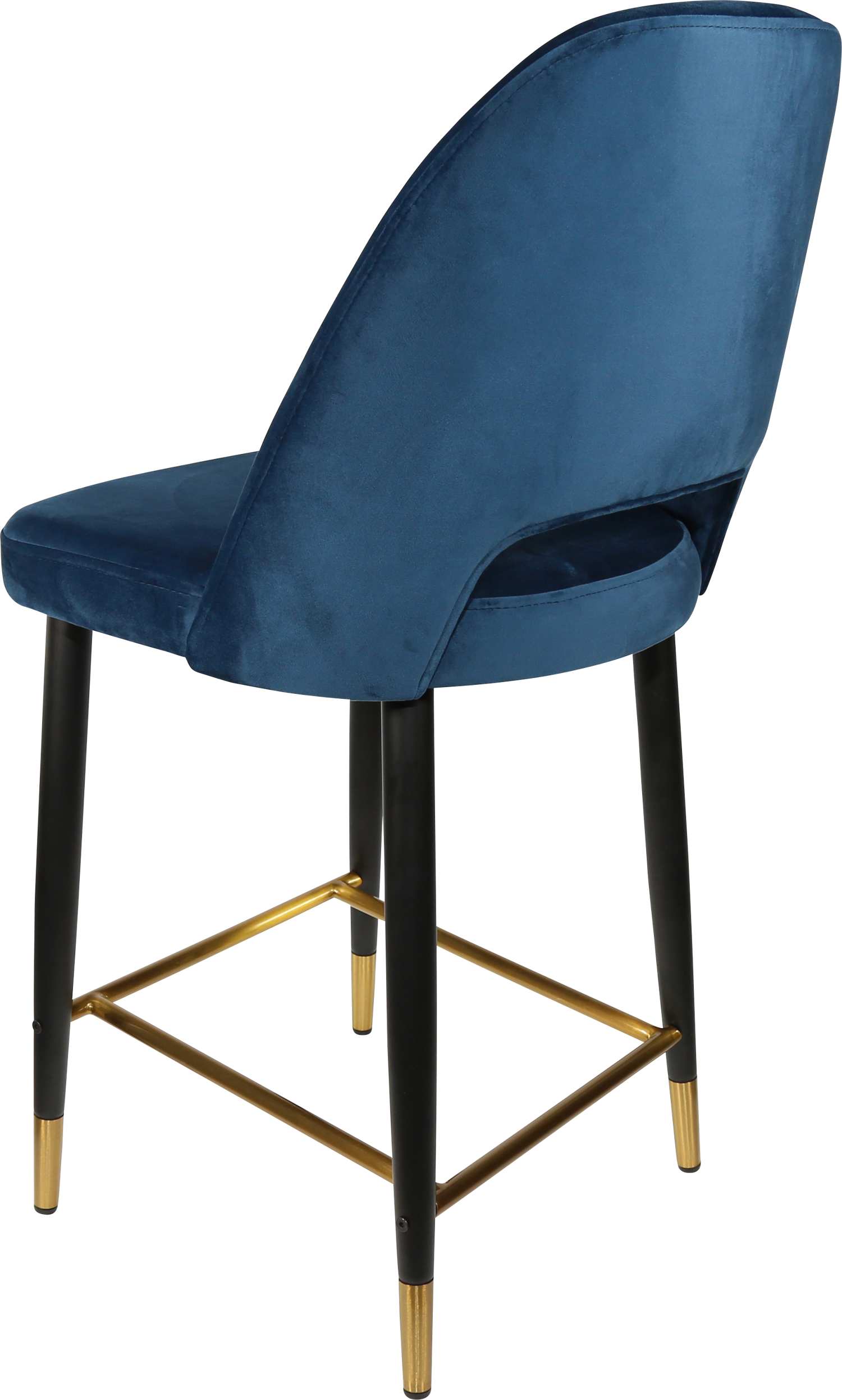 Durafurn Semifreddo Counter Stool - Black Metal 650h Legs