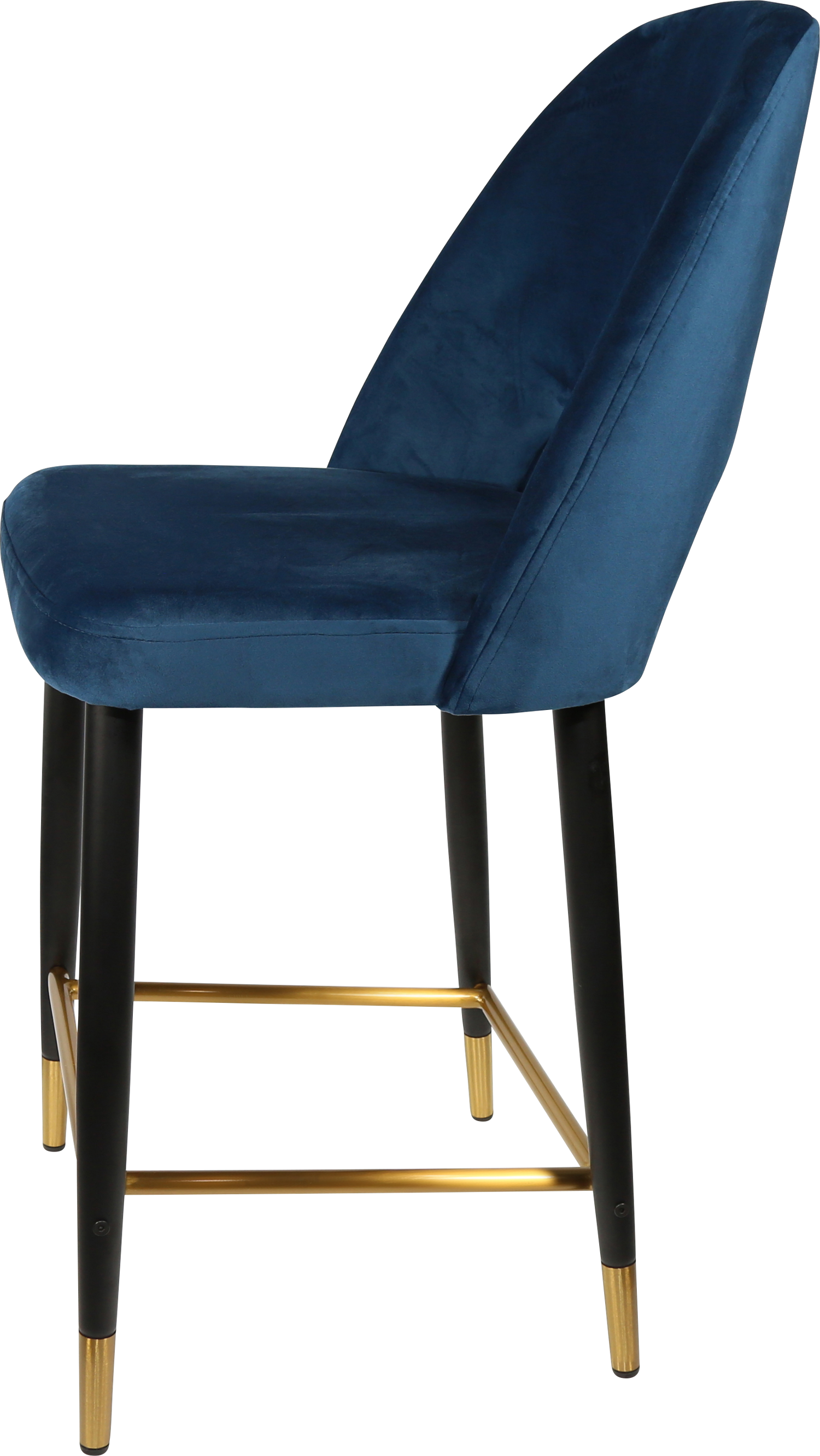 Durafurn Semifreddo Counter Stool - Black Metal 650h Legs