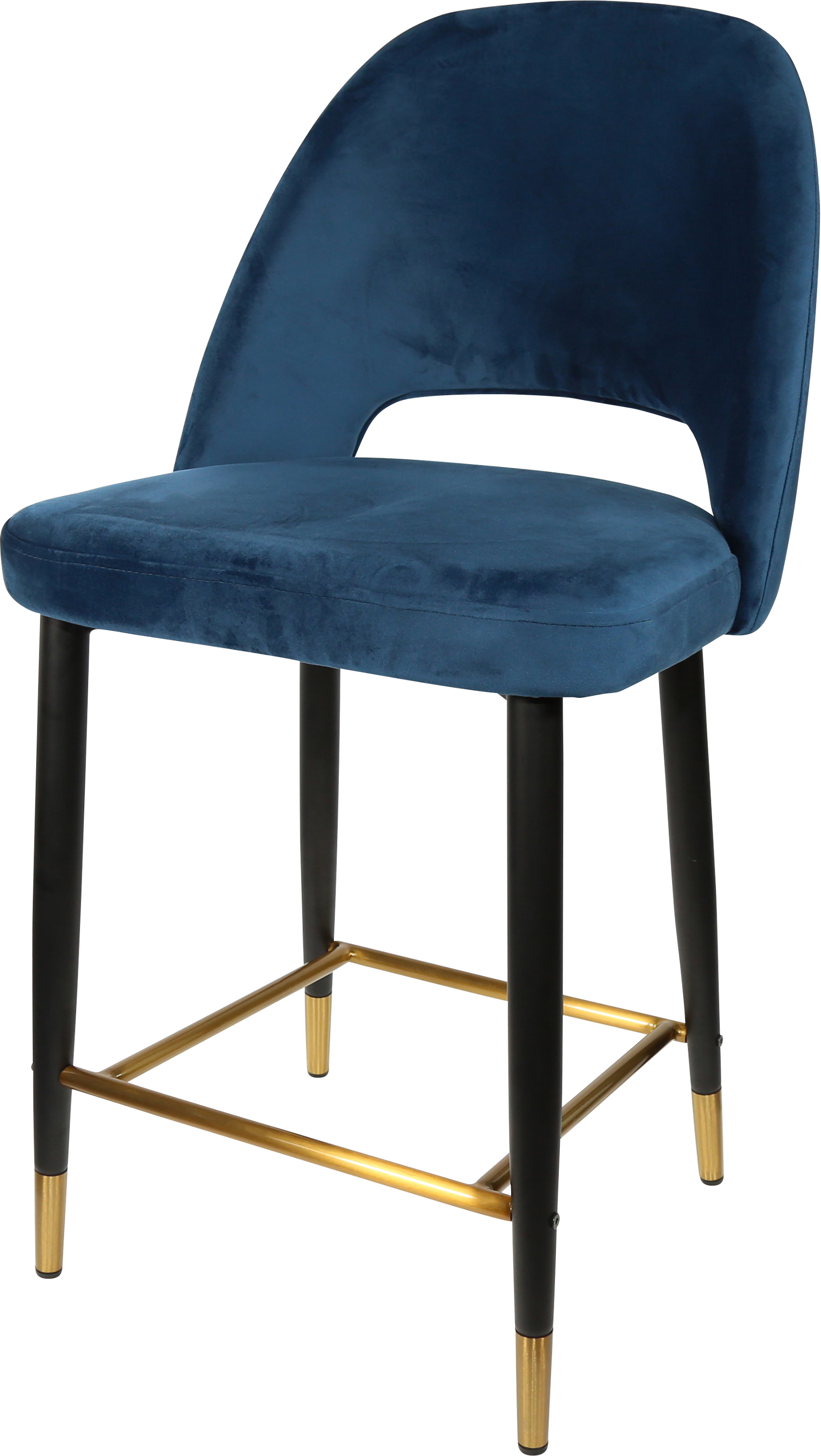 Durafurn Semifreddo Counter Stool - Black Metal 650h Legs