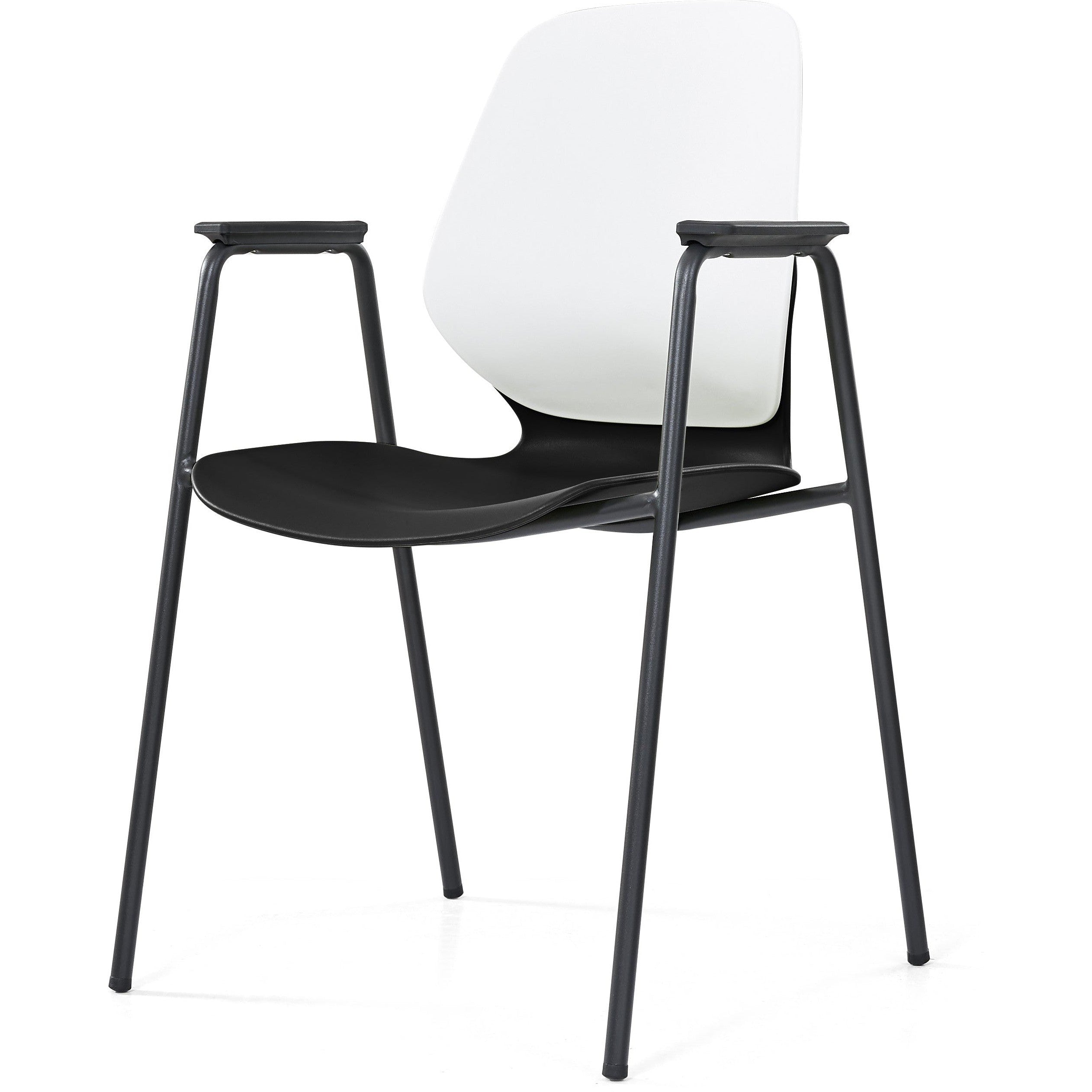 Kaleido Chair With Black 4-Leg Frame With Arms