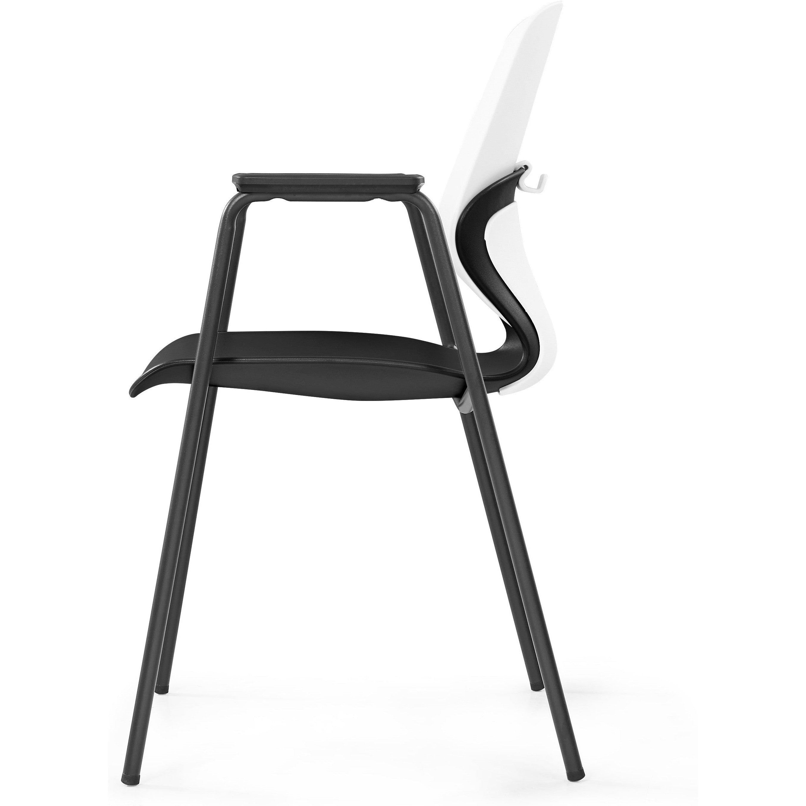 Kaleido Chair With Black 4-Leg Frame With Arms